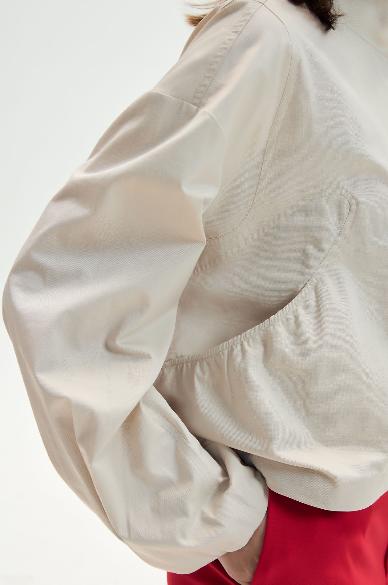 Bubble Hem Bomber Jacket - Image 3