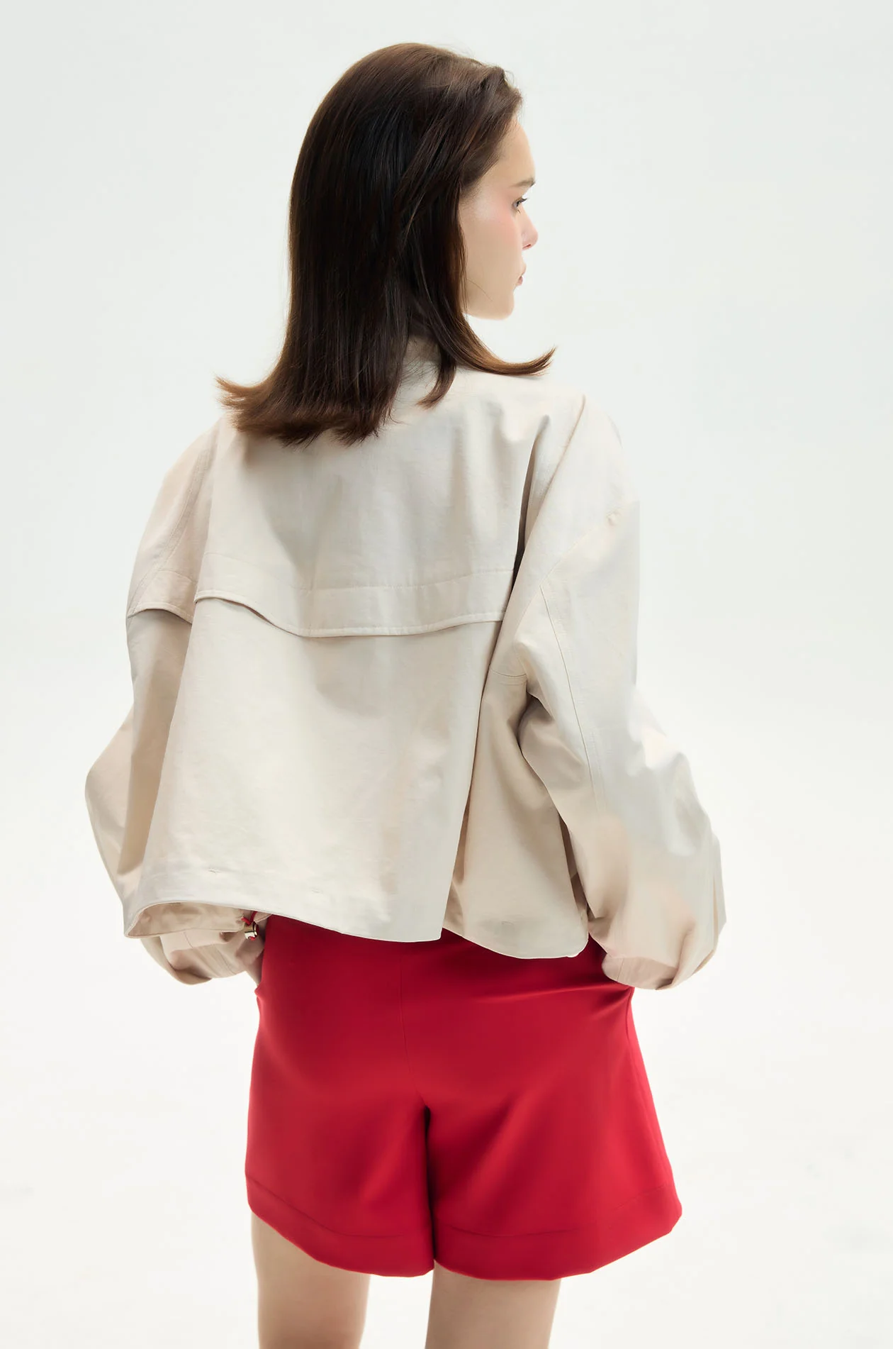 Bubble Hem Bomber Jacket - Image 4