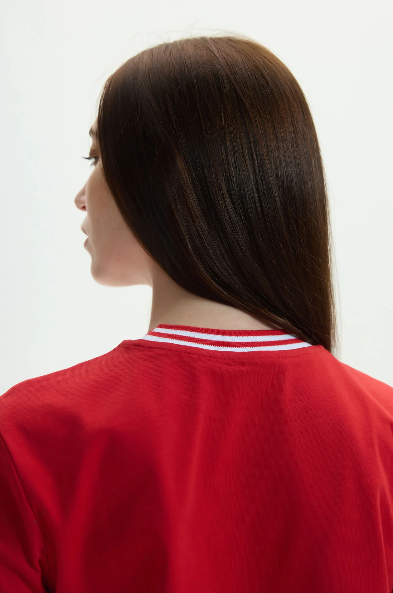 Striped Neckline T-Shirt - Image 8