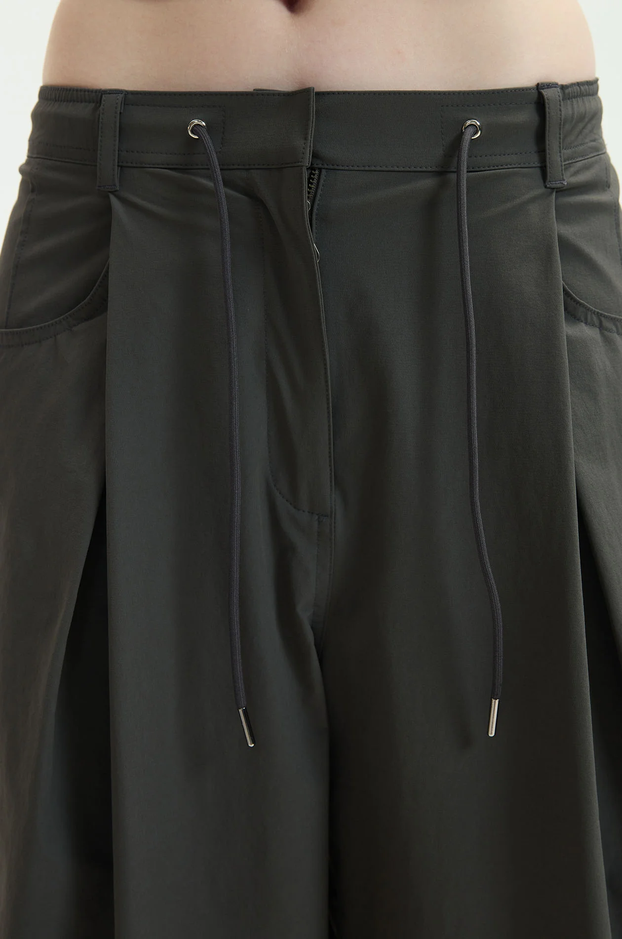 Piping Drawstring Bubble Sweatpants - Image 4