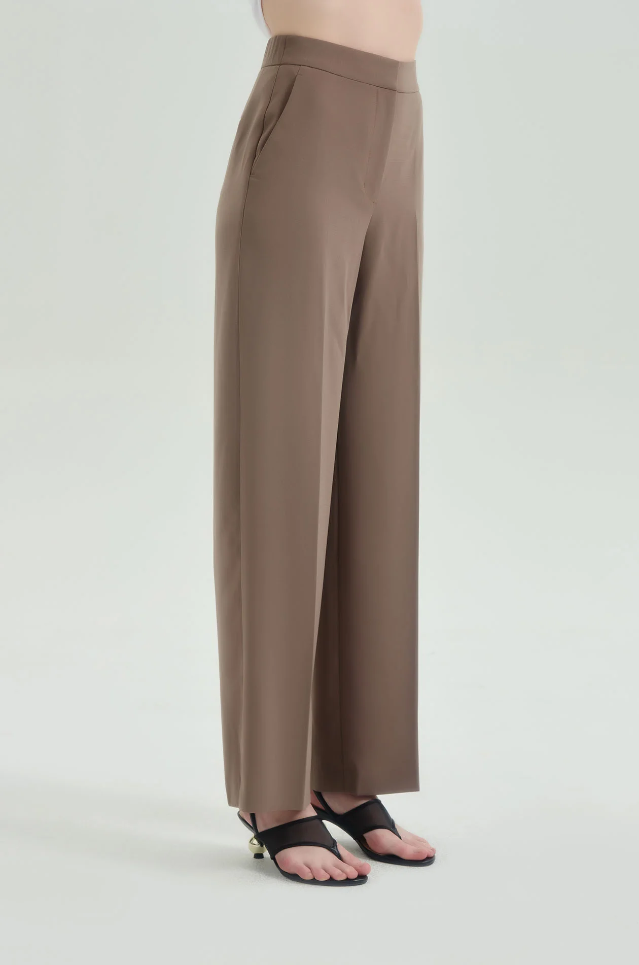 Wide Leg Pleated Pants - Image 2