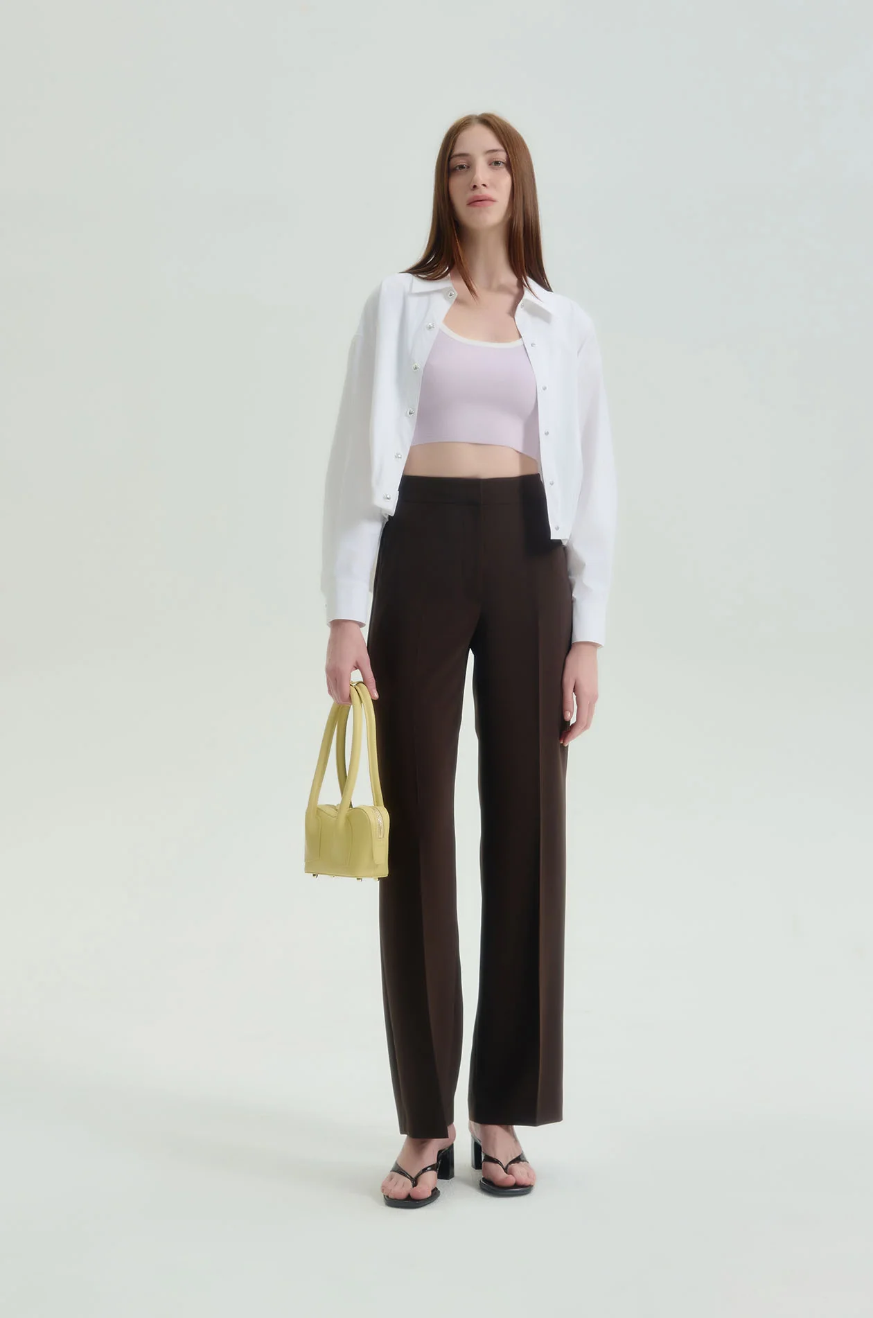 Wide Leg Pleated Pants - Image 6