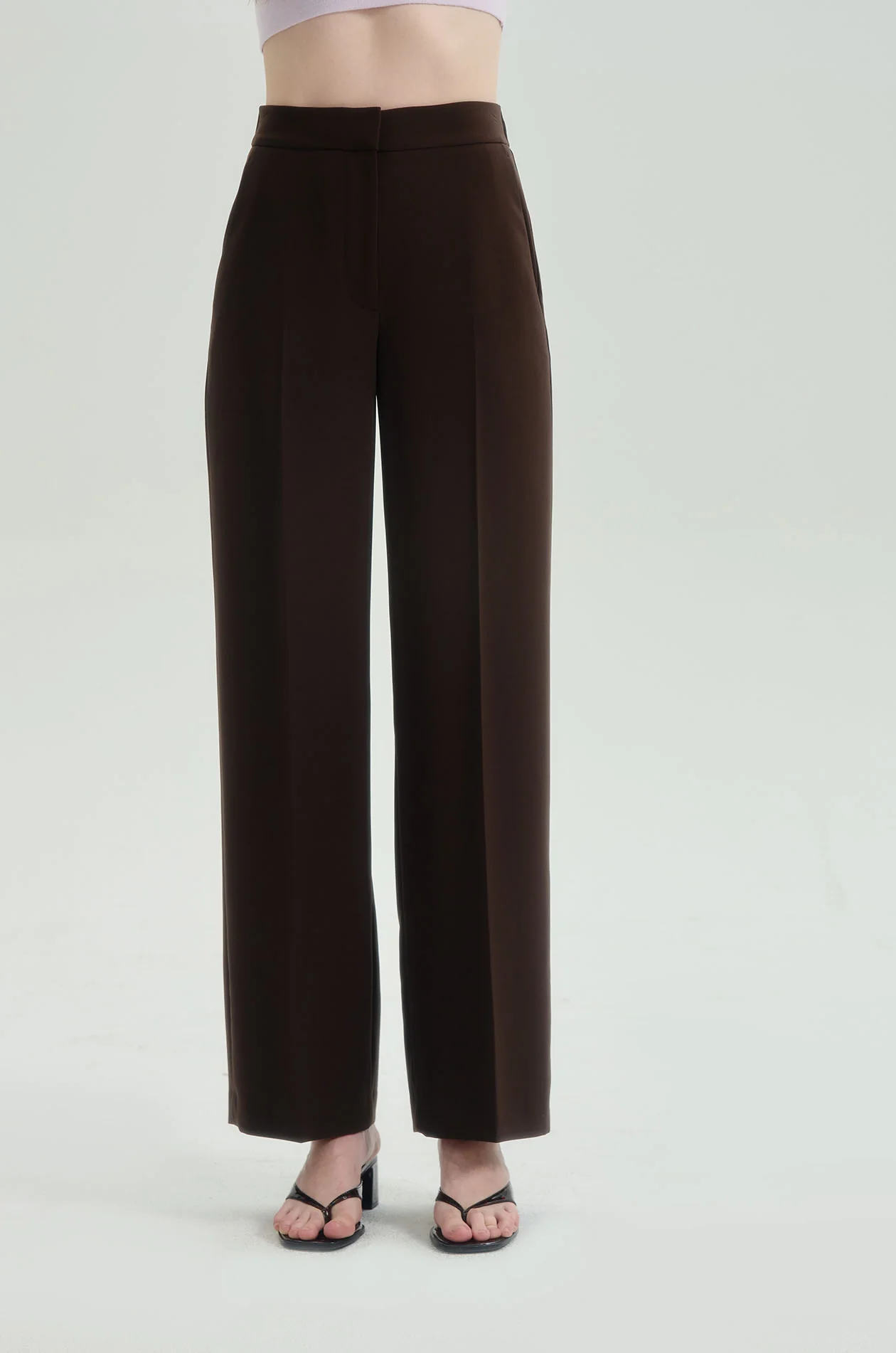 Wide Leg Pleated Pants - Image 7