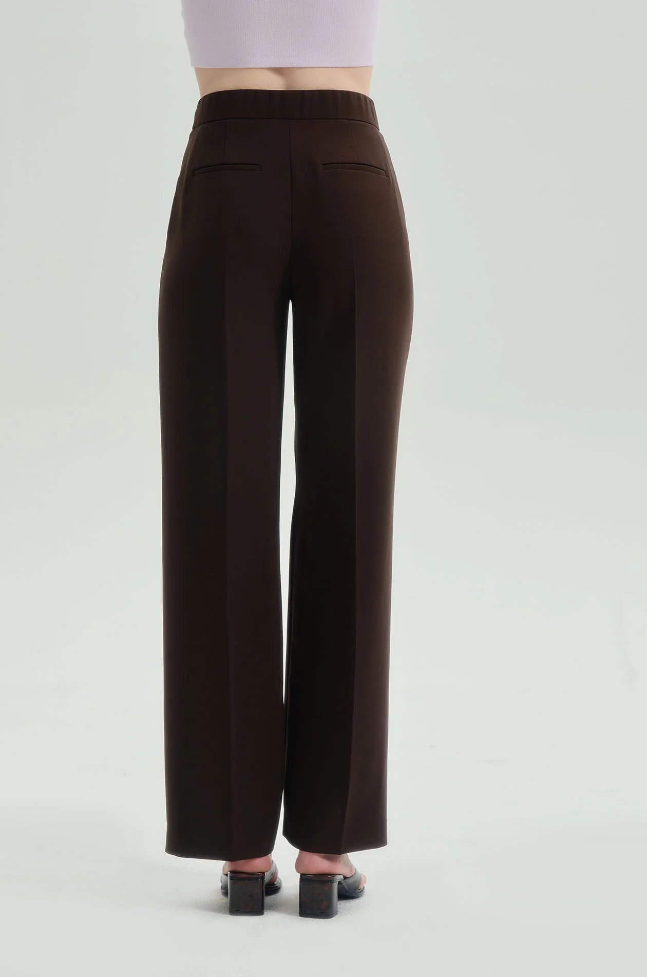 Wide Leg Pleated Pants - Image 9
