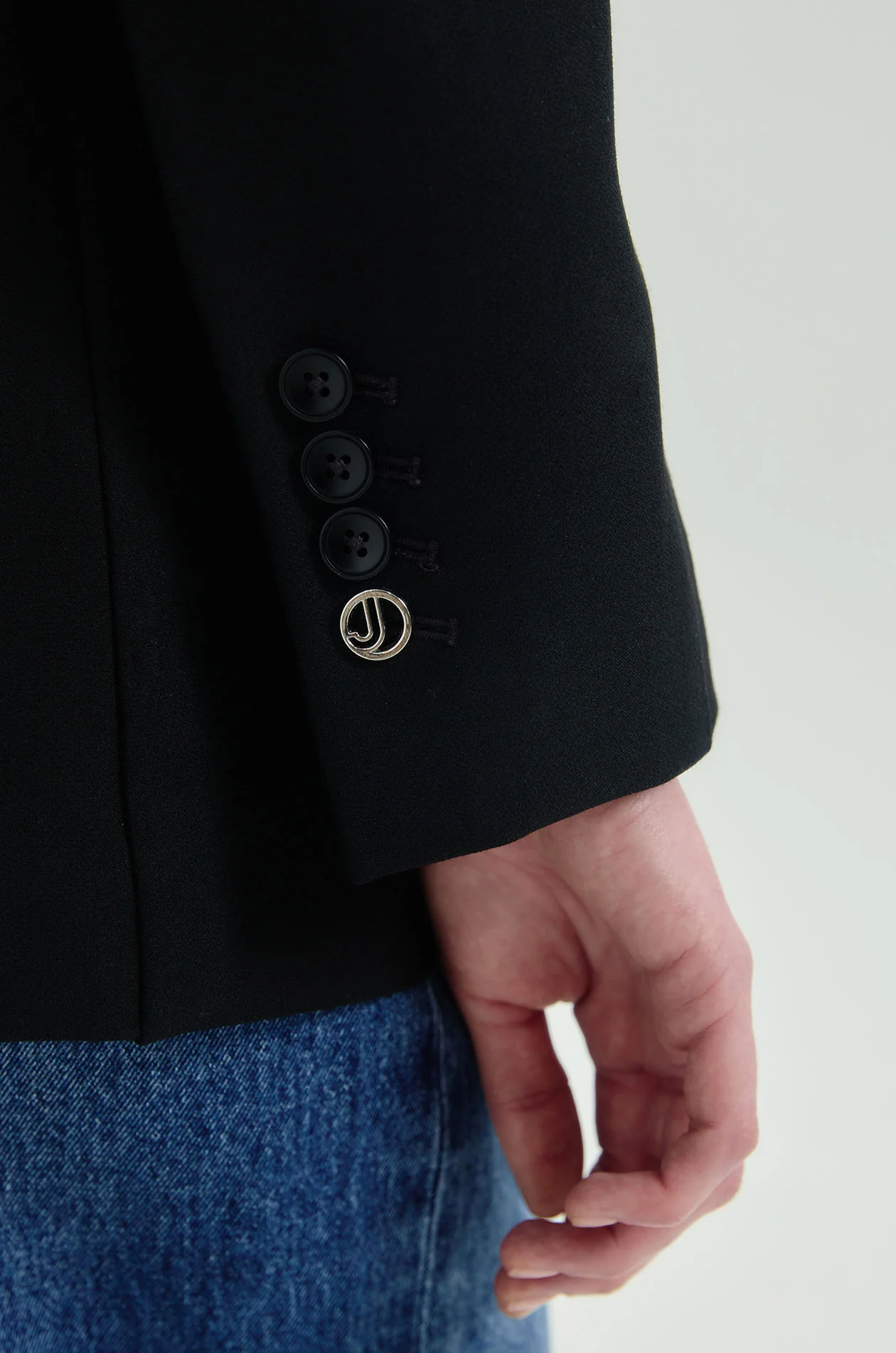 Single-Breasted Oversized Blazer with Belt - Image 3