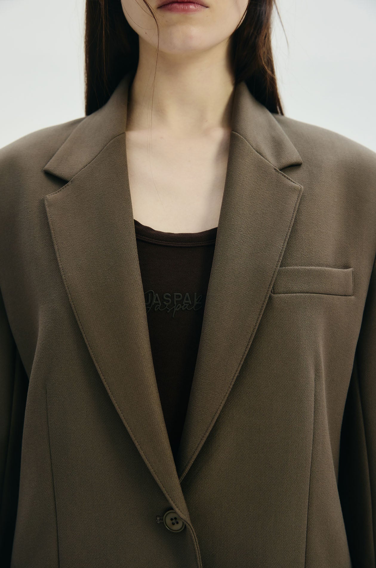 Single-Breasted Oversized Blazer with Belt - Image 8
