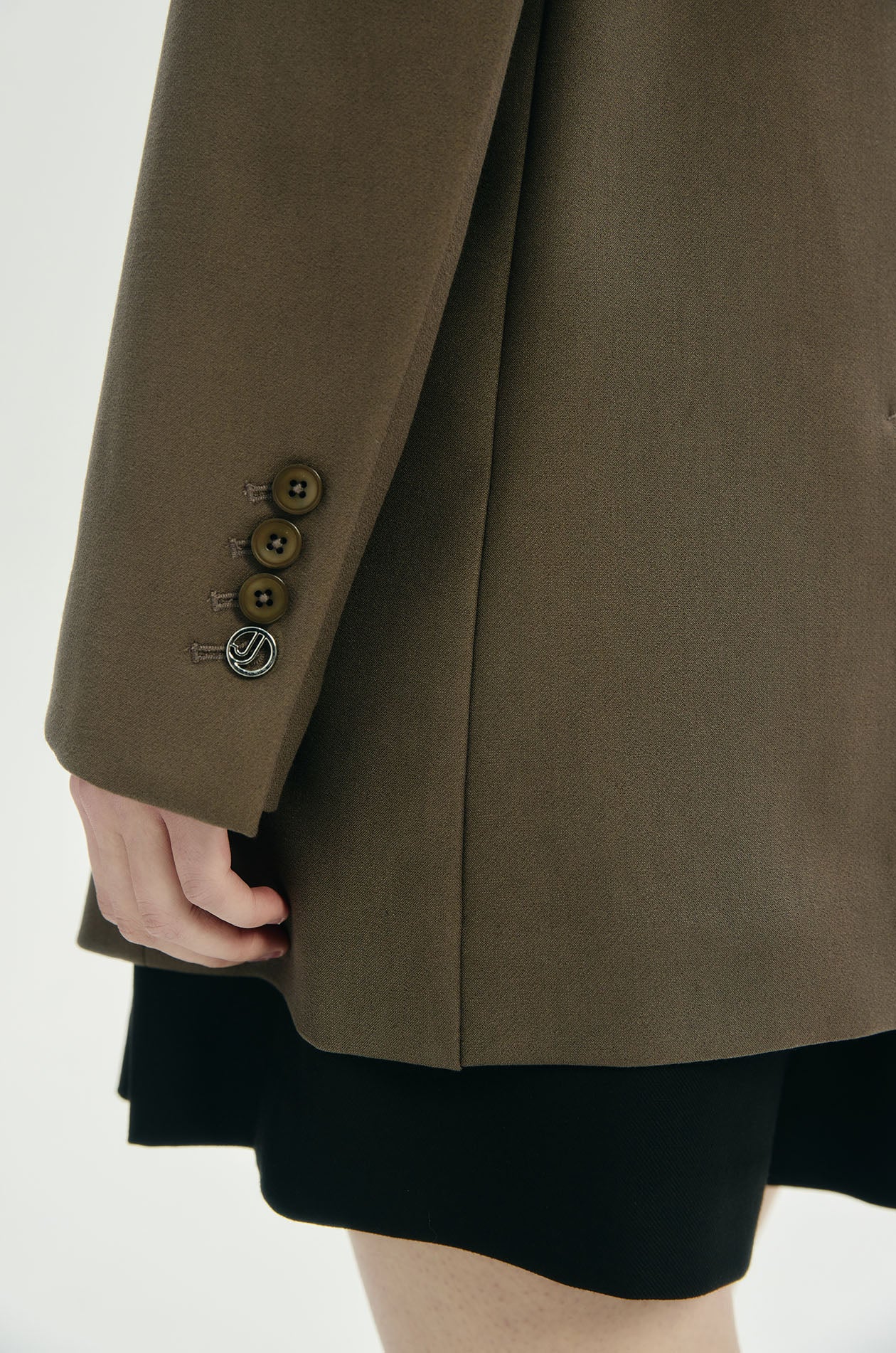Single-Breasted Oversized Blazer with Belt - Image 9