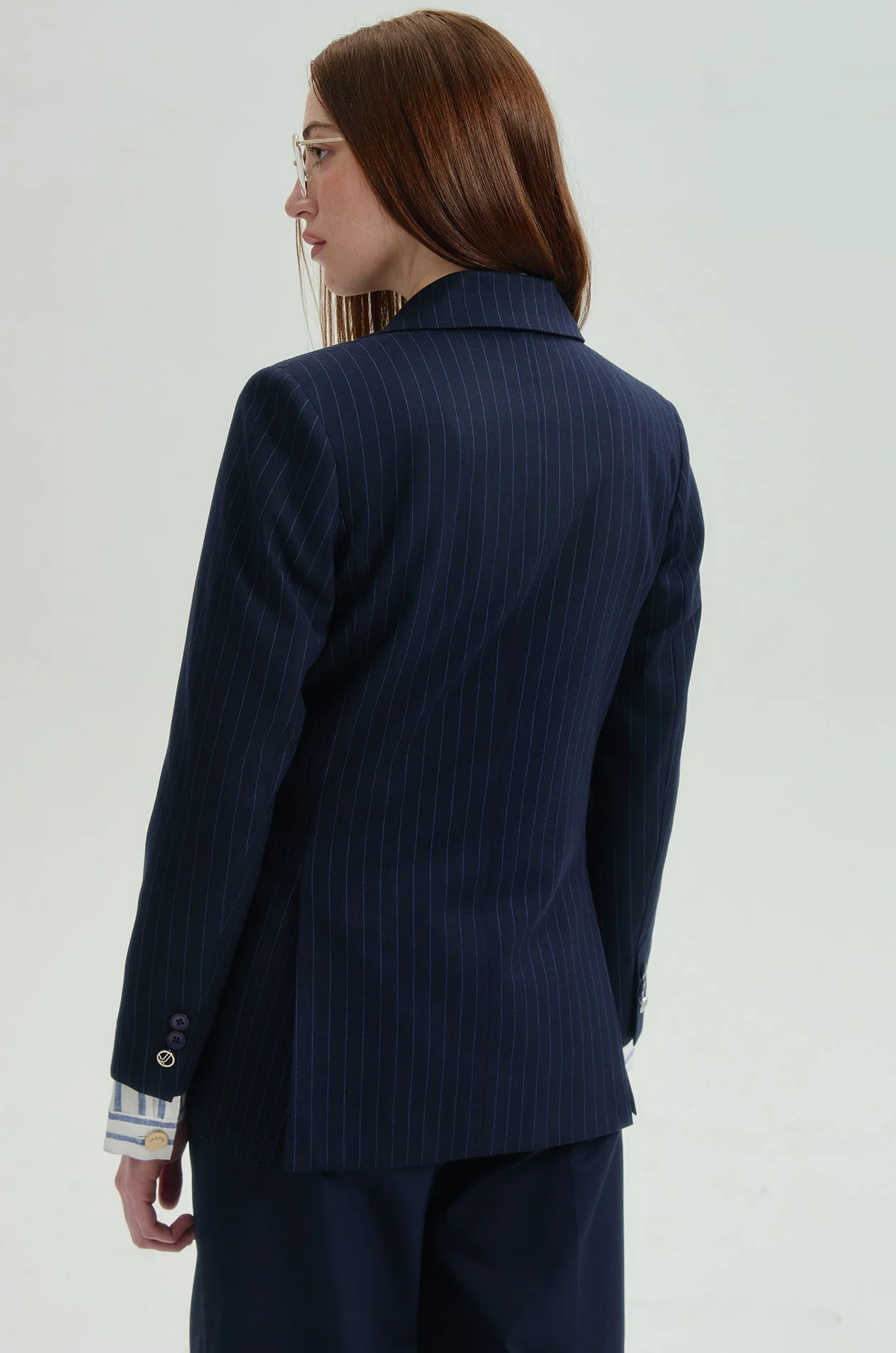 Double-Breasted Tailored Blazer - Image 10