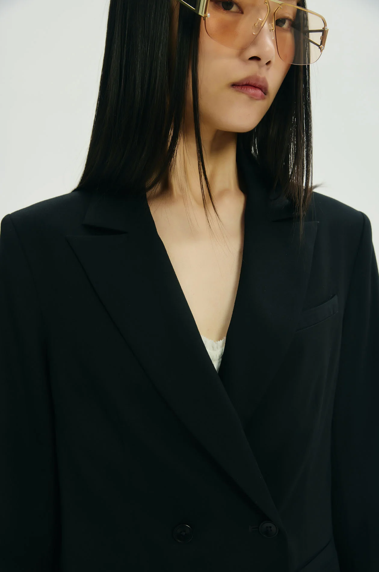 Double-Breasted Tailored Blazer - Image 4