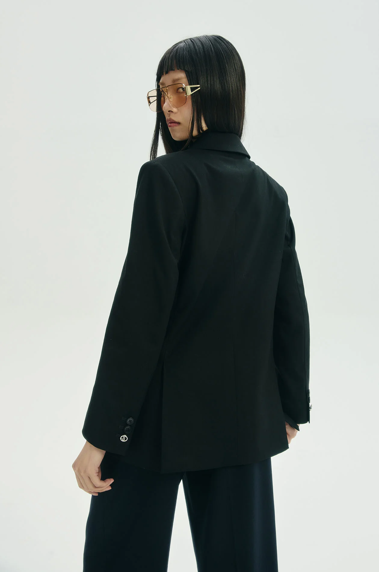 Double-Breasted Tailored Blazer - Image 6