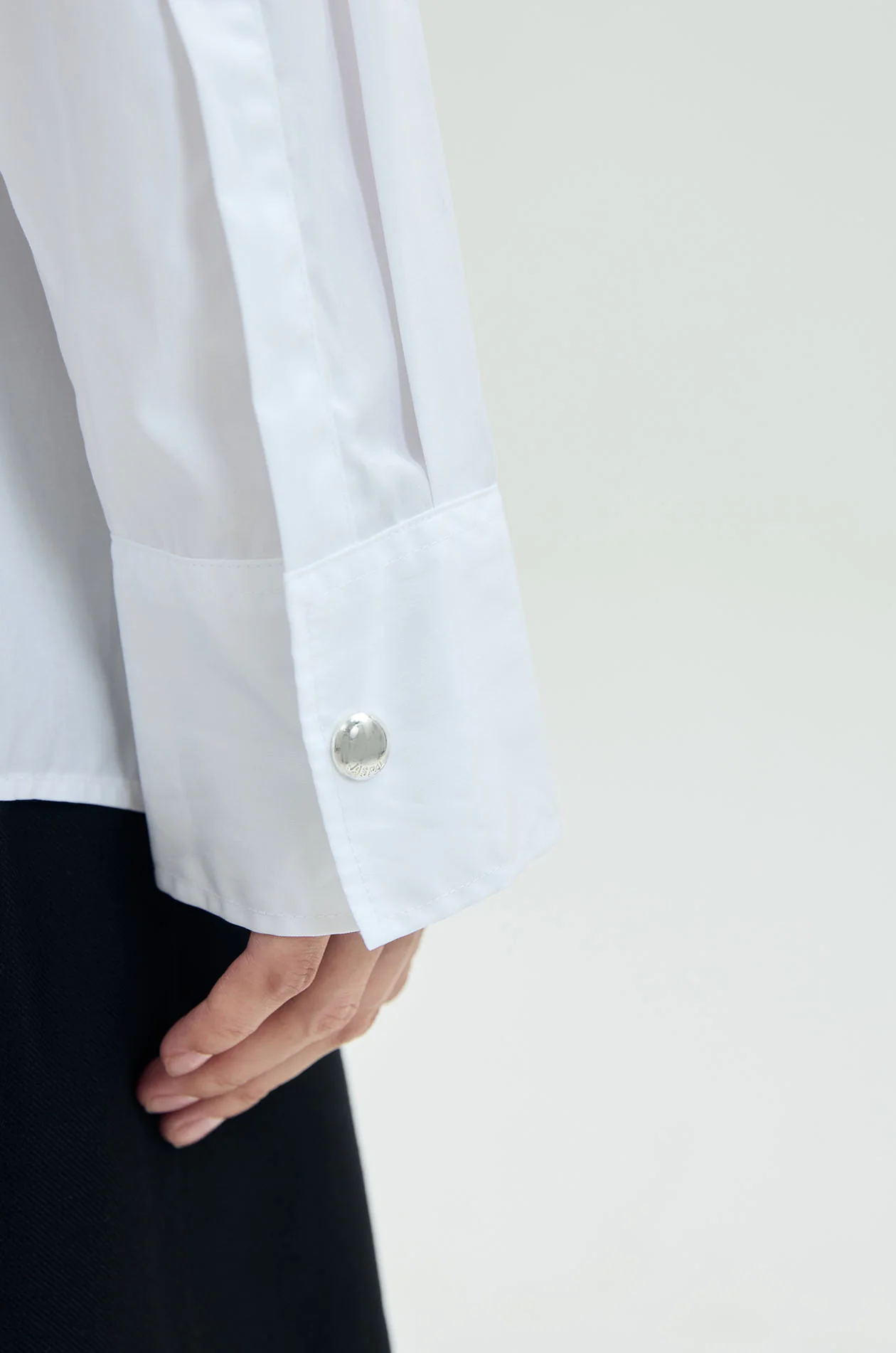 Split-Back Pima Poplin Shirt - Image 10