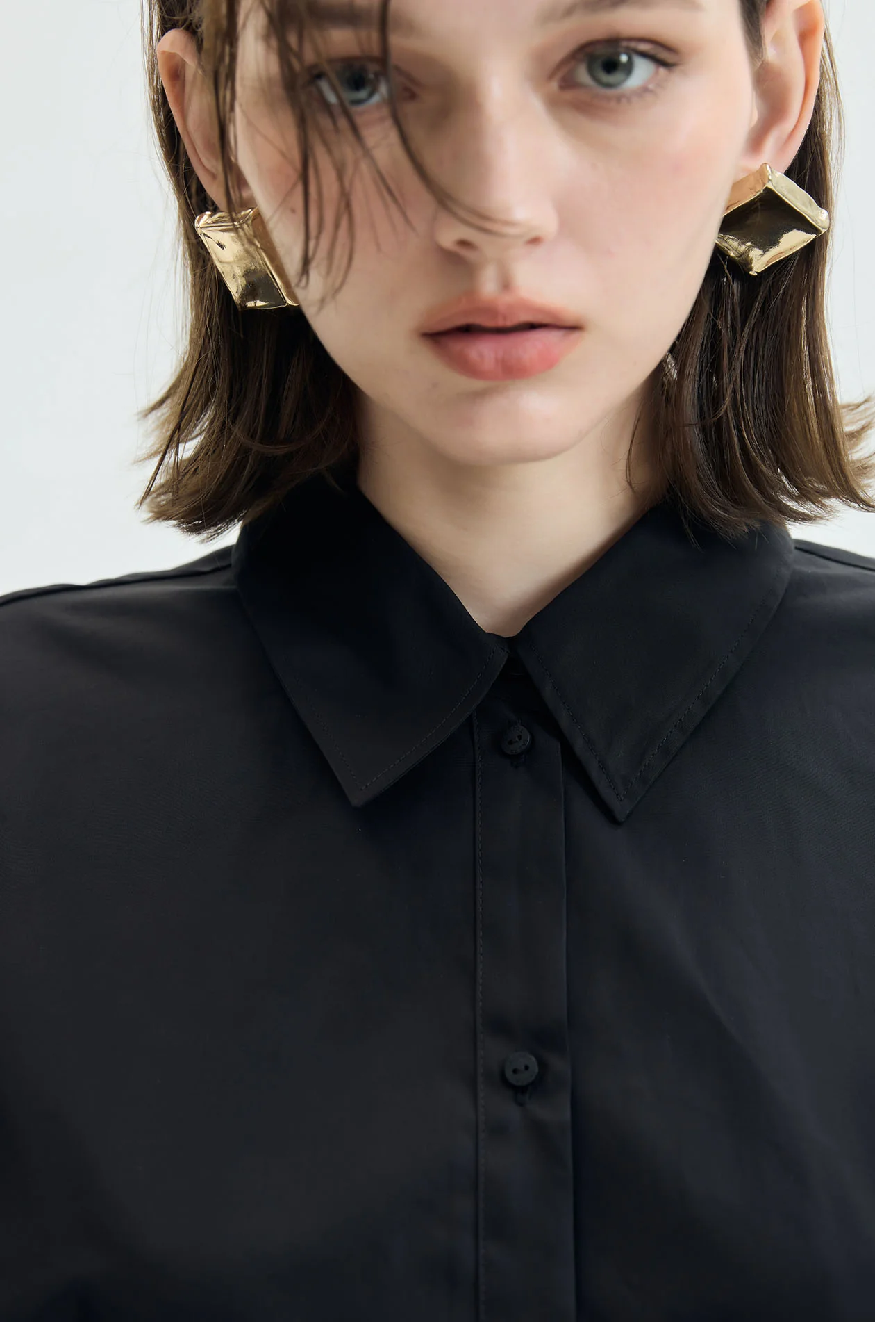Split-Back Pima Poplin Shirt - Image 3