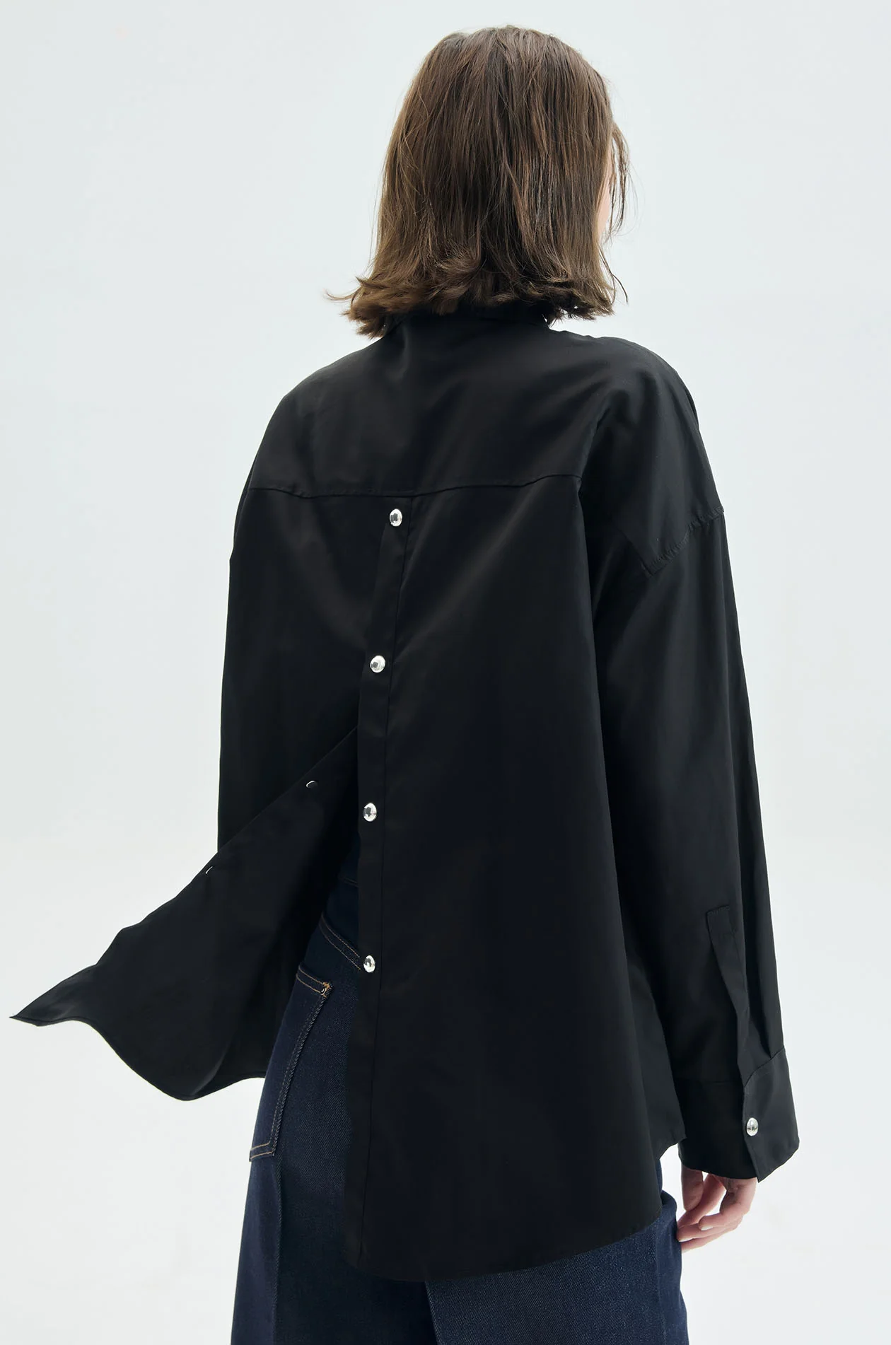 Split-Back Pima Poplin Shirt - Image 6