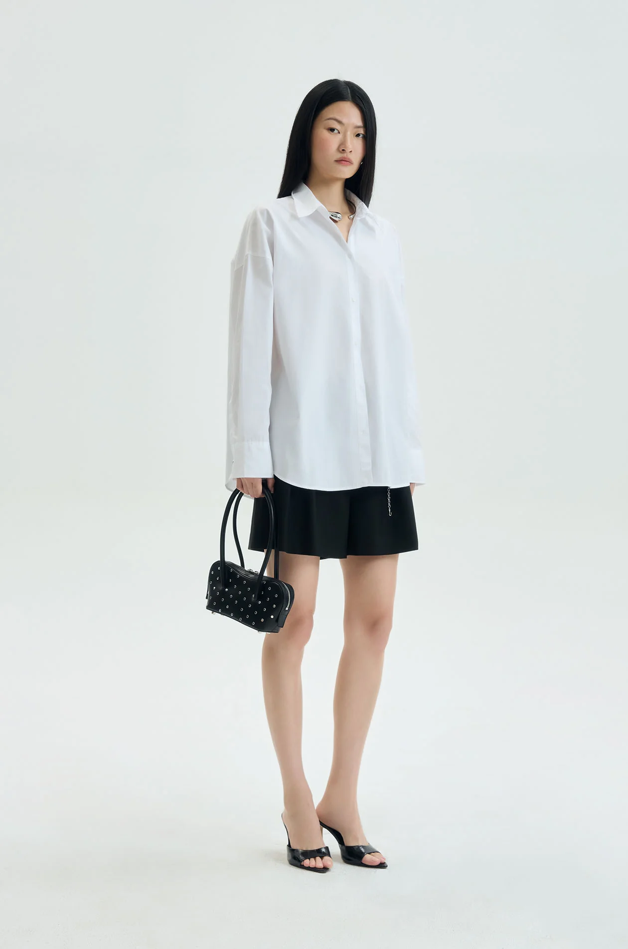 Split-Back Pima Poplin Shirt - Image 7
