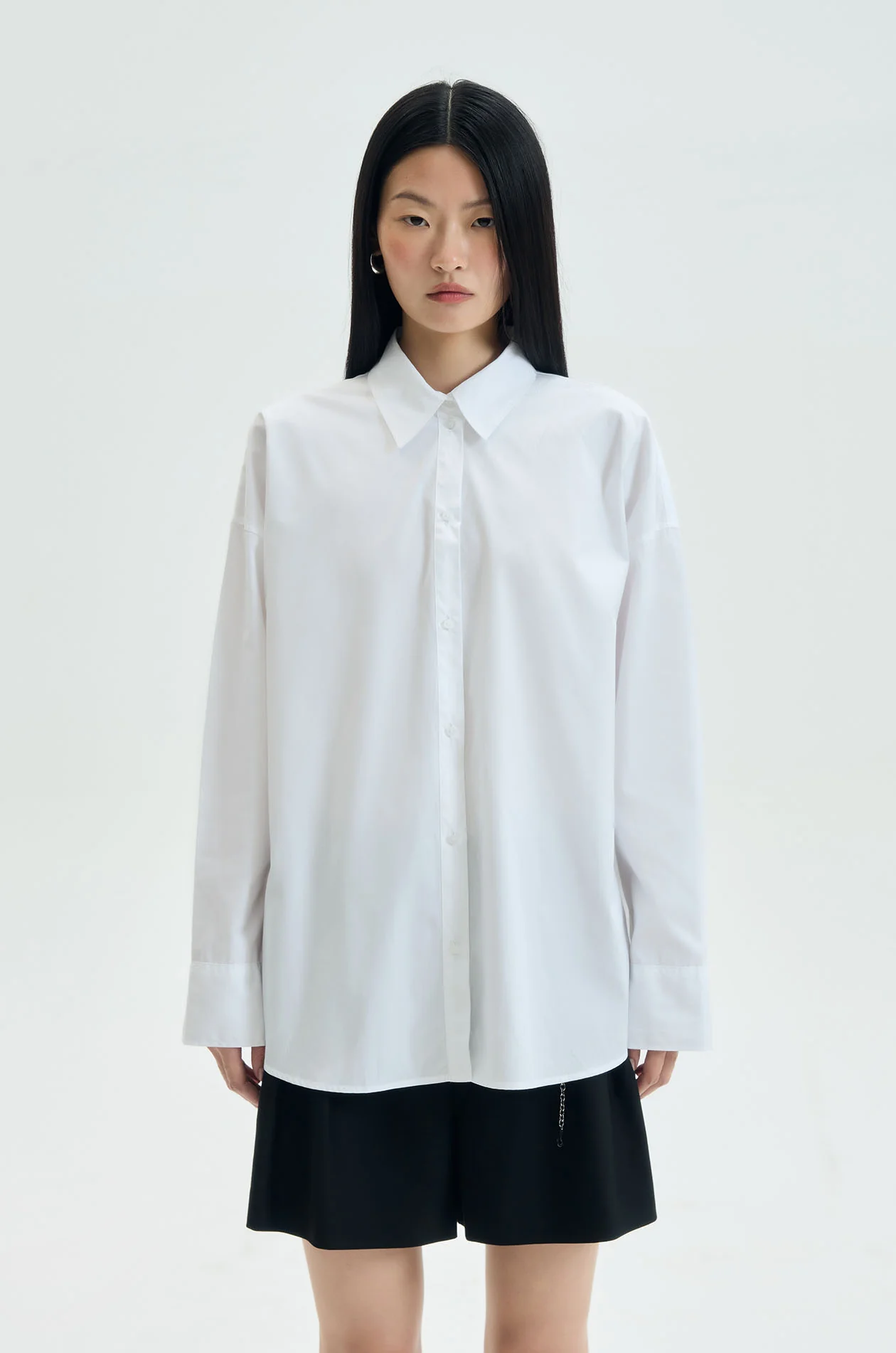 Split-Back Pima Poplin Shirt - Image 8