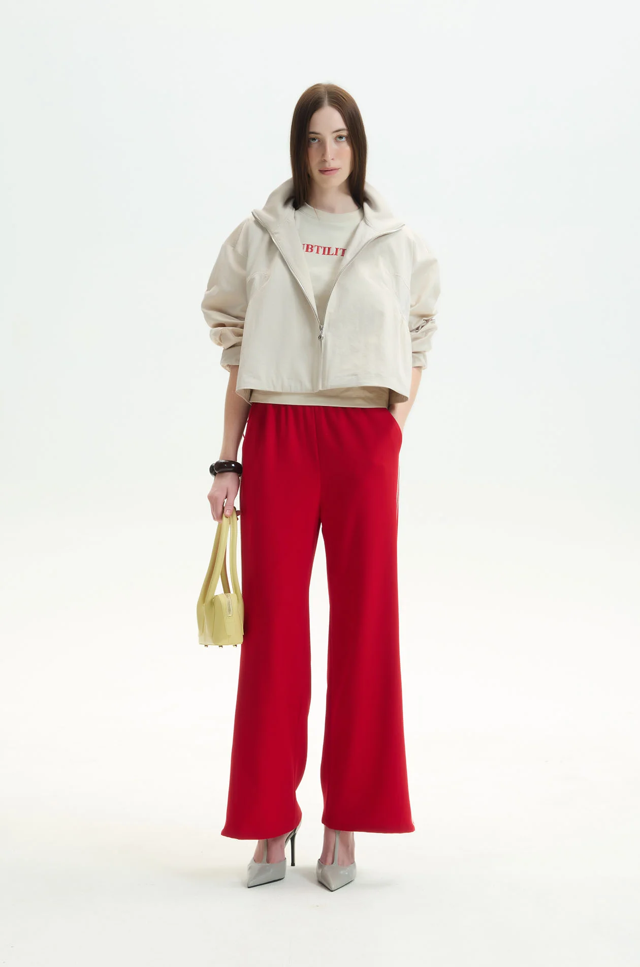 Contrast‑Trim Drawstring Sweatpants