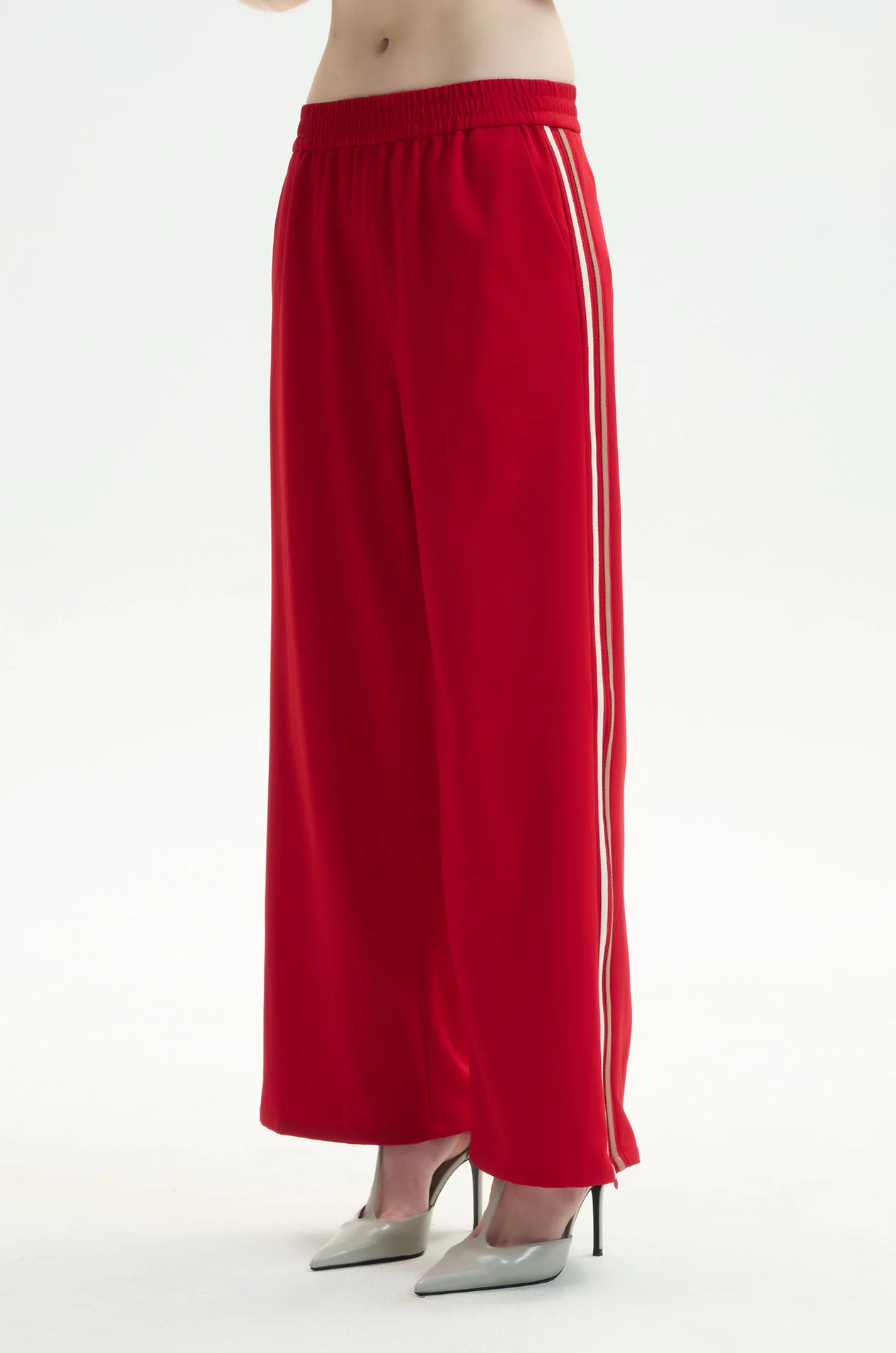 Contrast‑Trim Drawstring Sweatpants - Image 2