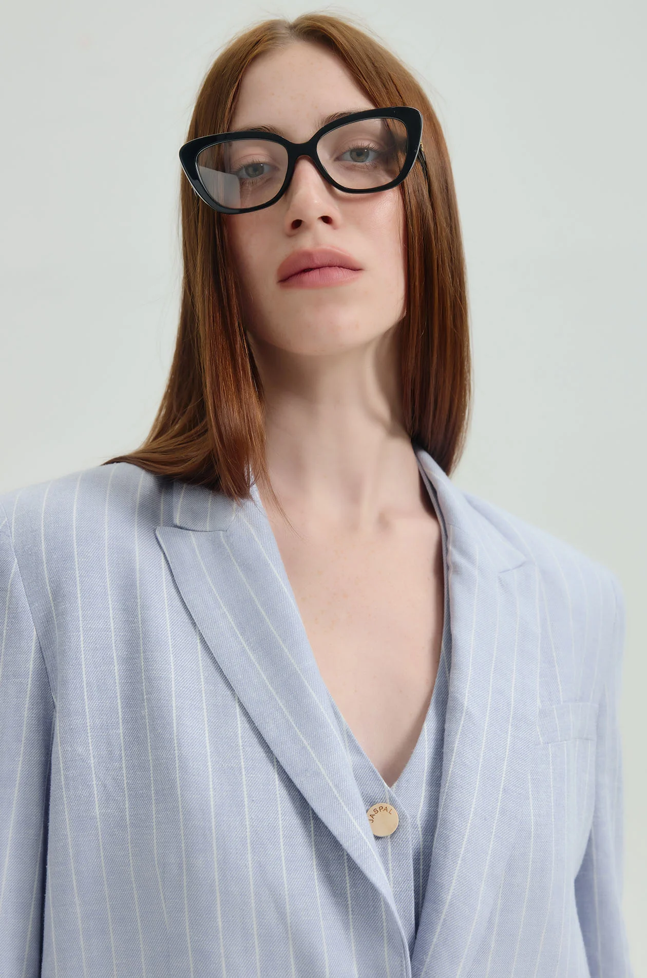 Striped Linen Blend Lightweight Blazer - Image 3