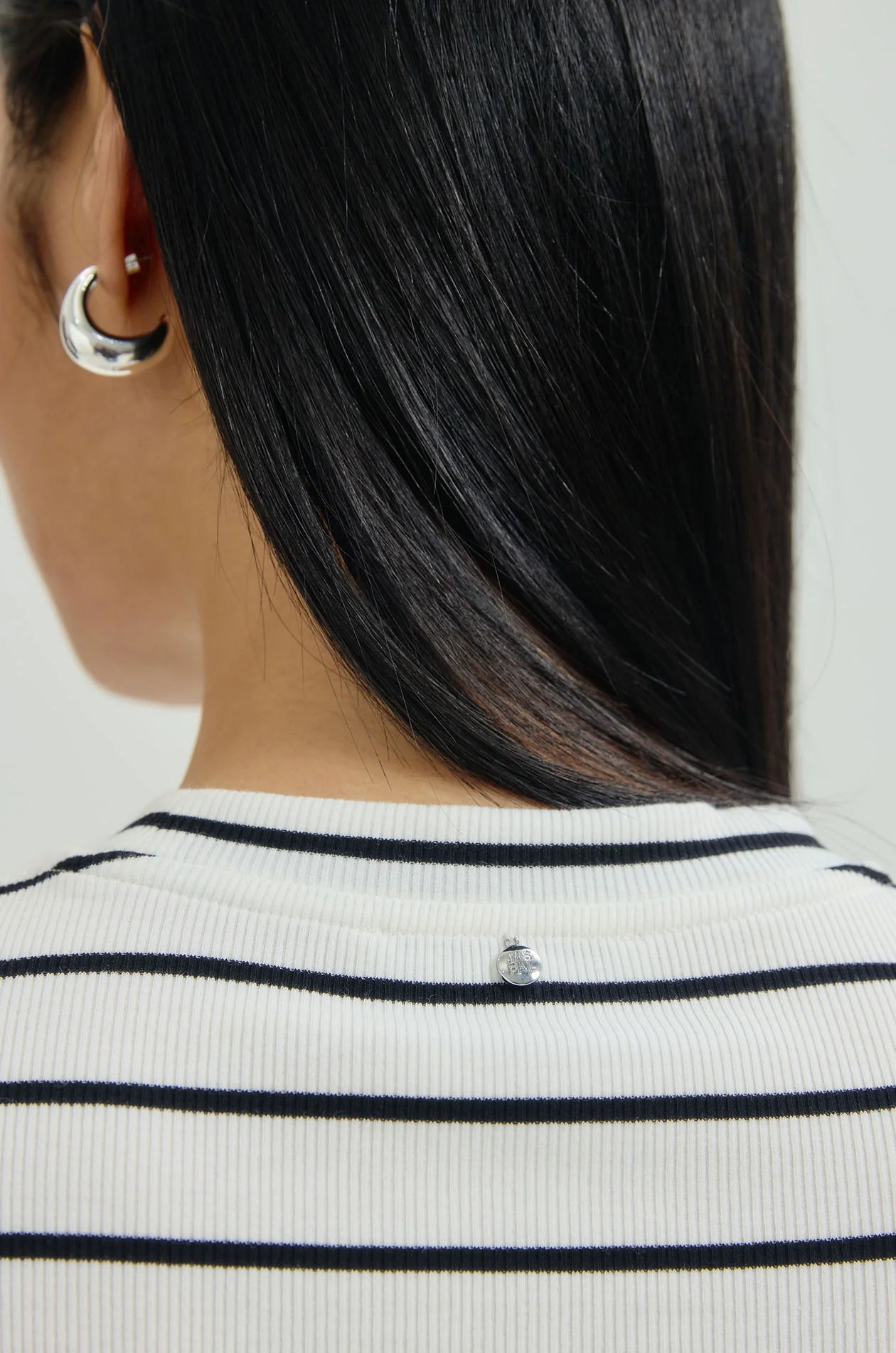Striped Ribbed T-Shirt - Image 4