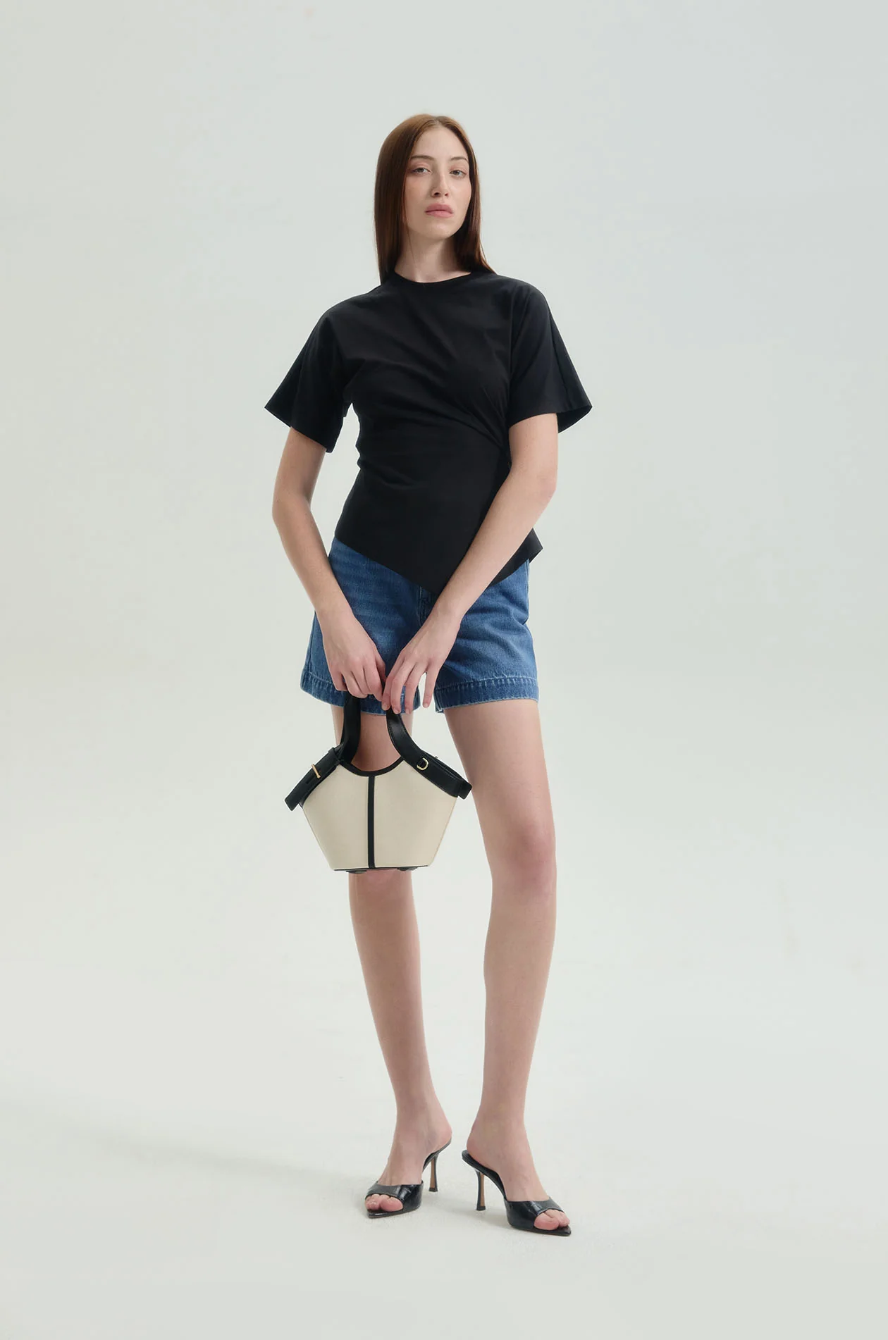 Relaxed Fit Draped T-Shirt