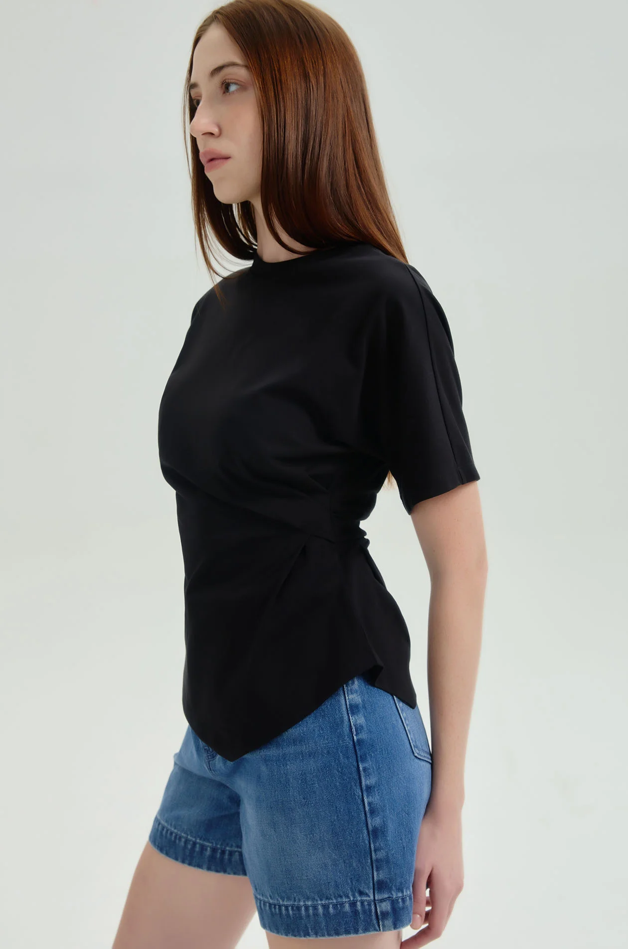 Relaxed Fit Draped T-Shirt - Image 3