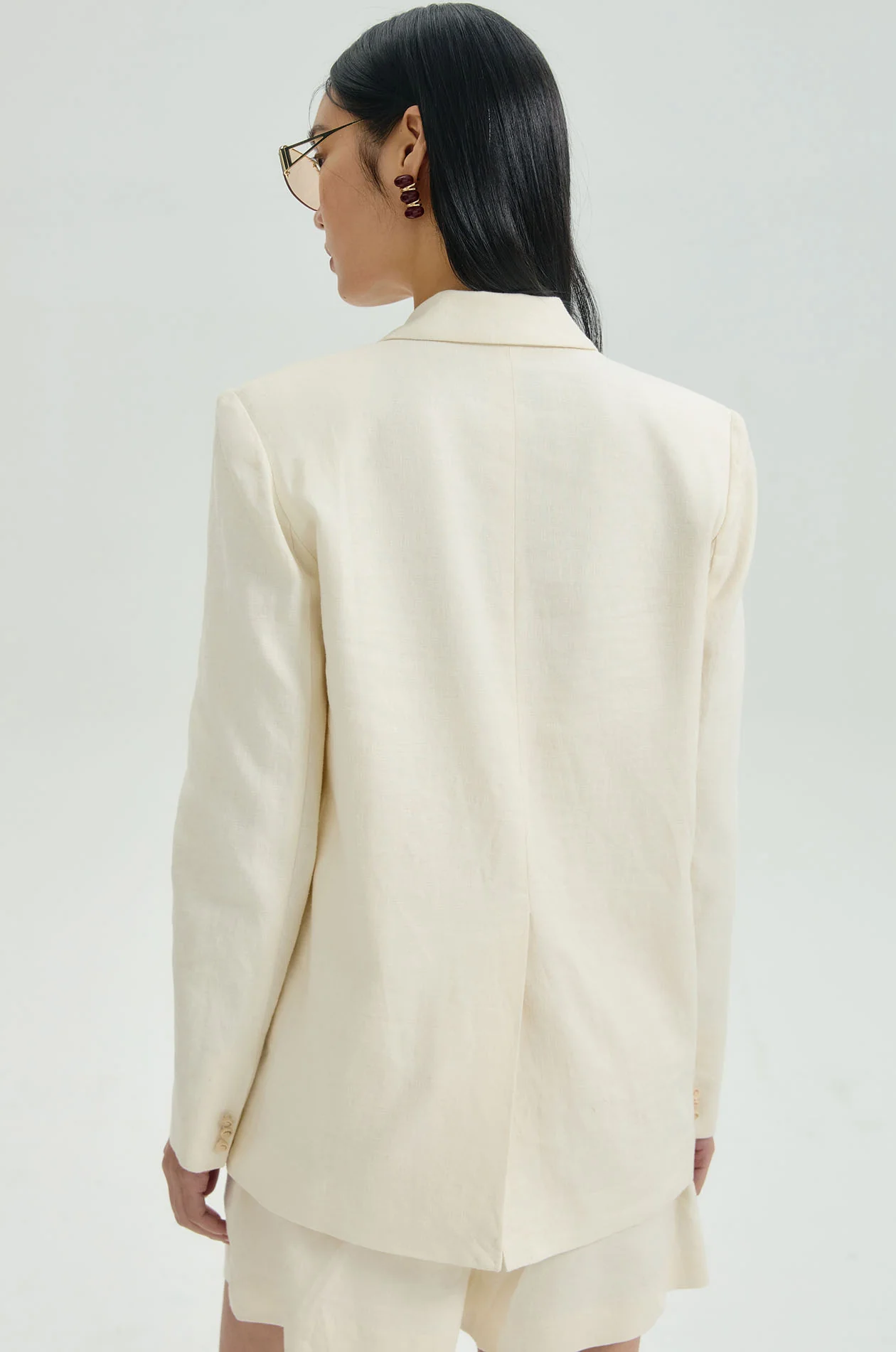 Linen Blend Lightweight Blazer - Image 4