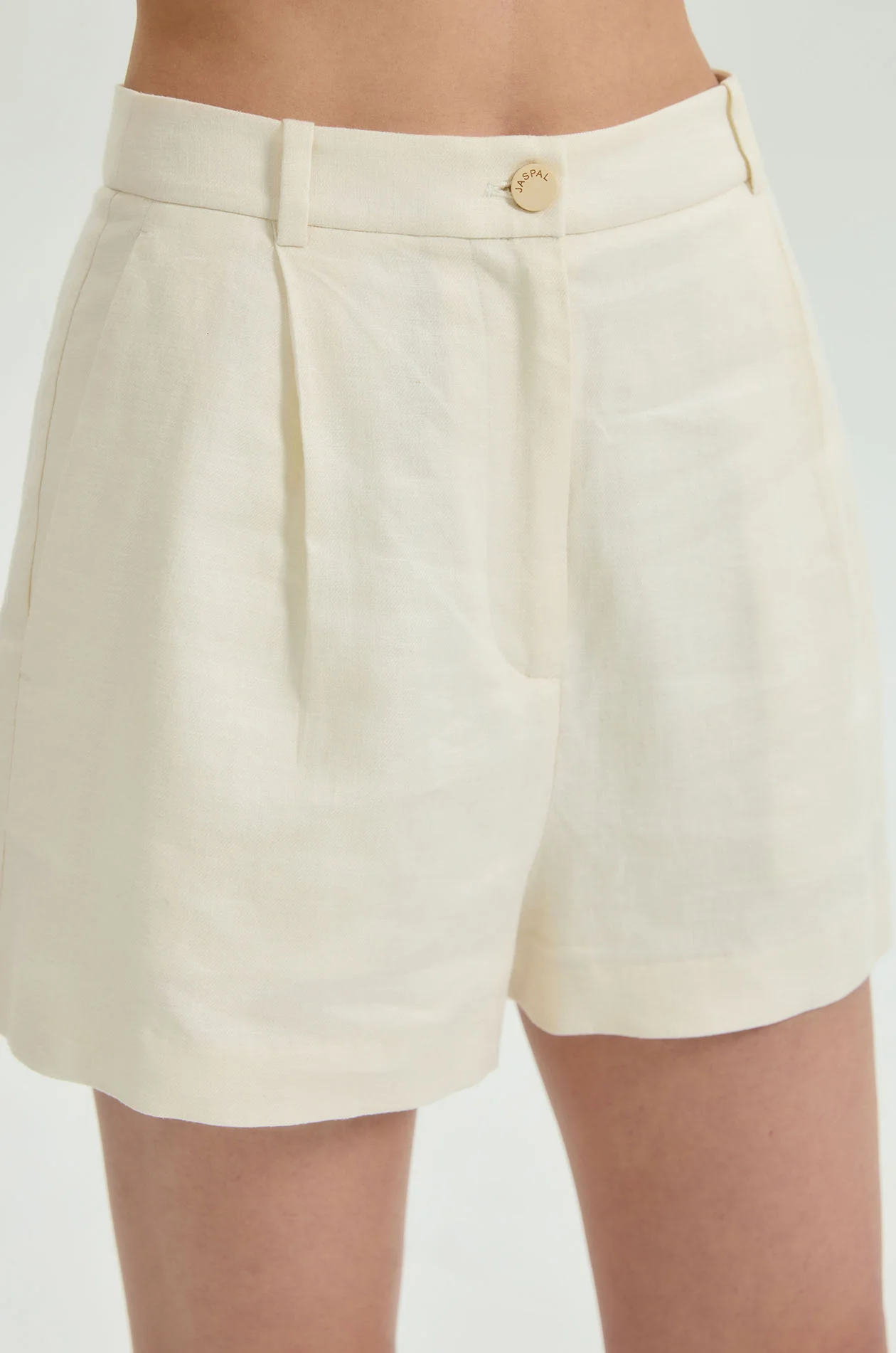 Linen Blend City Shorts - Image 3