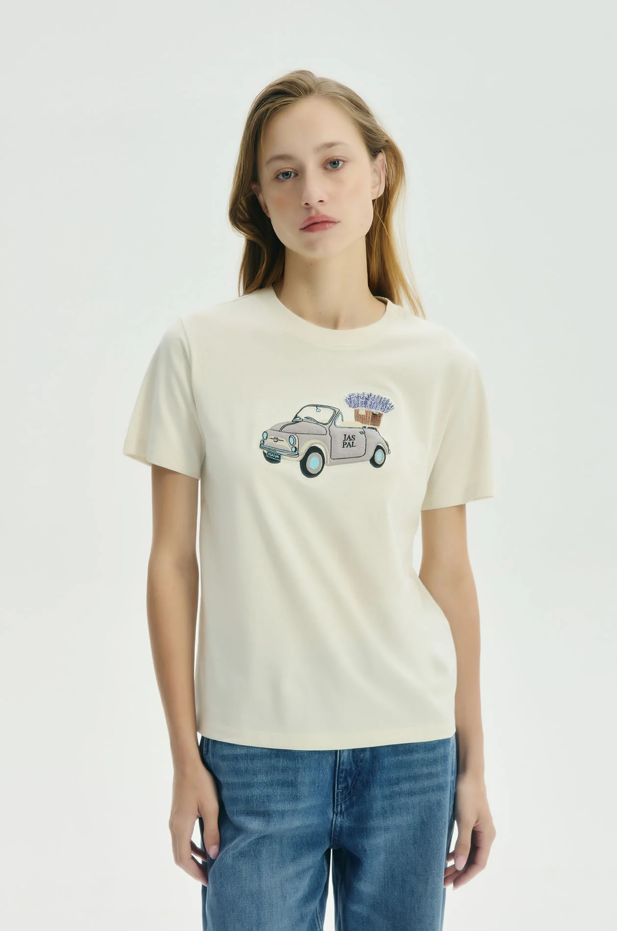 Lavender Drive Motif T-shirt - Image 2