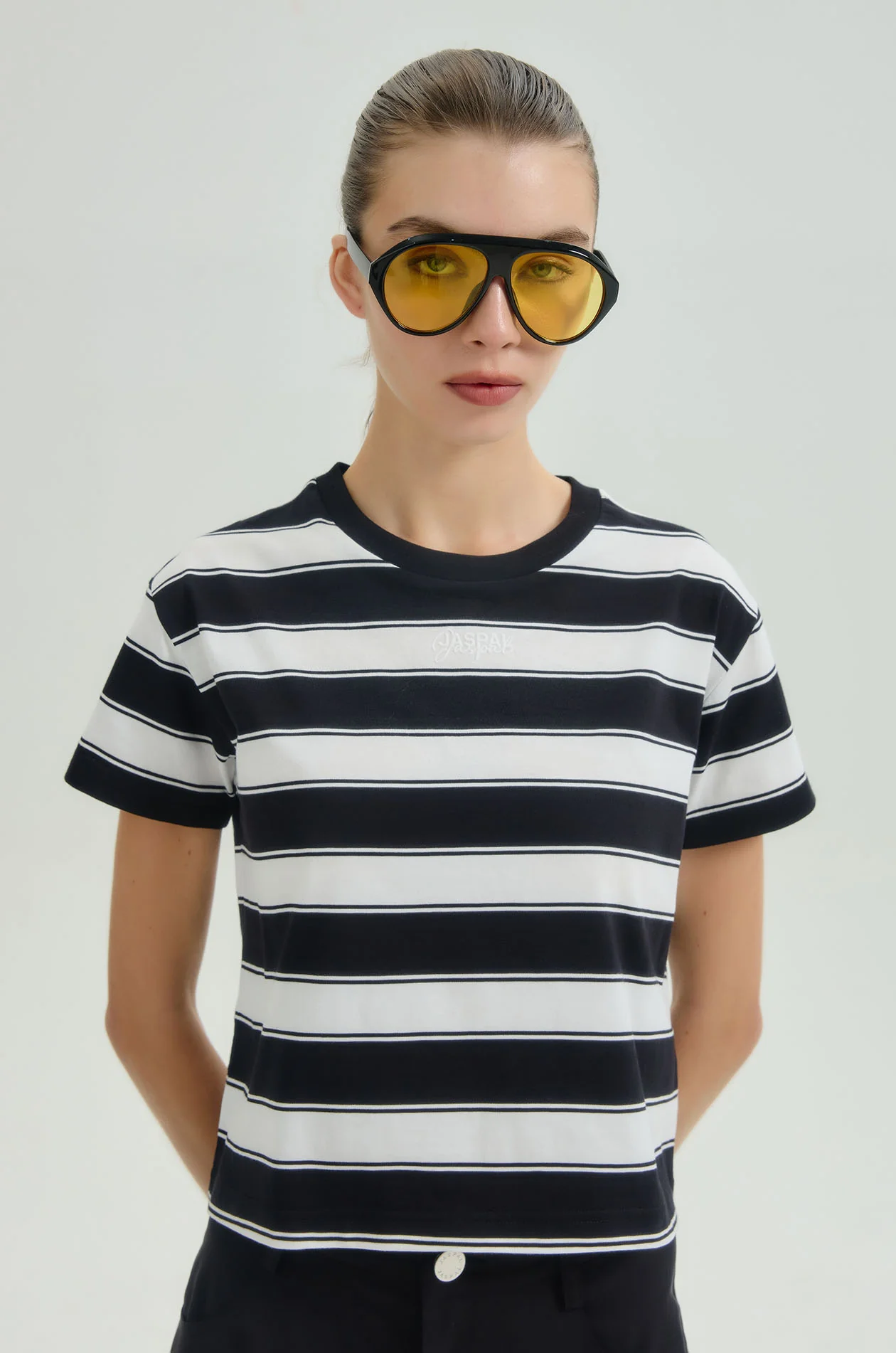 Embossed Logo Cropped T-Shirt - Image 2