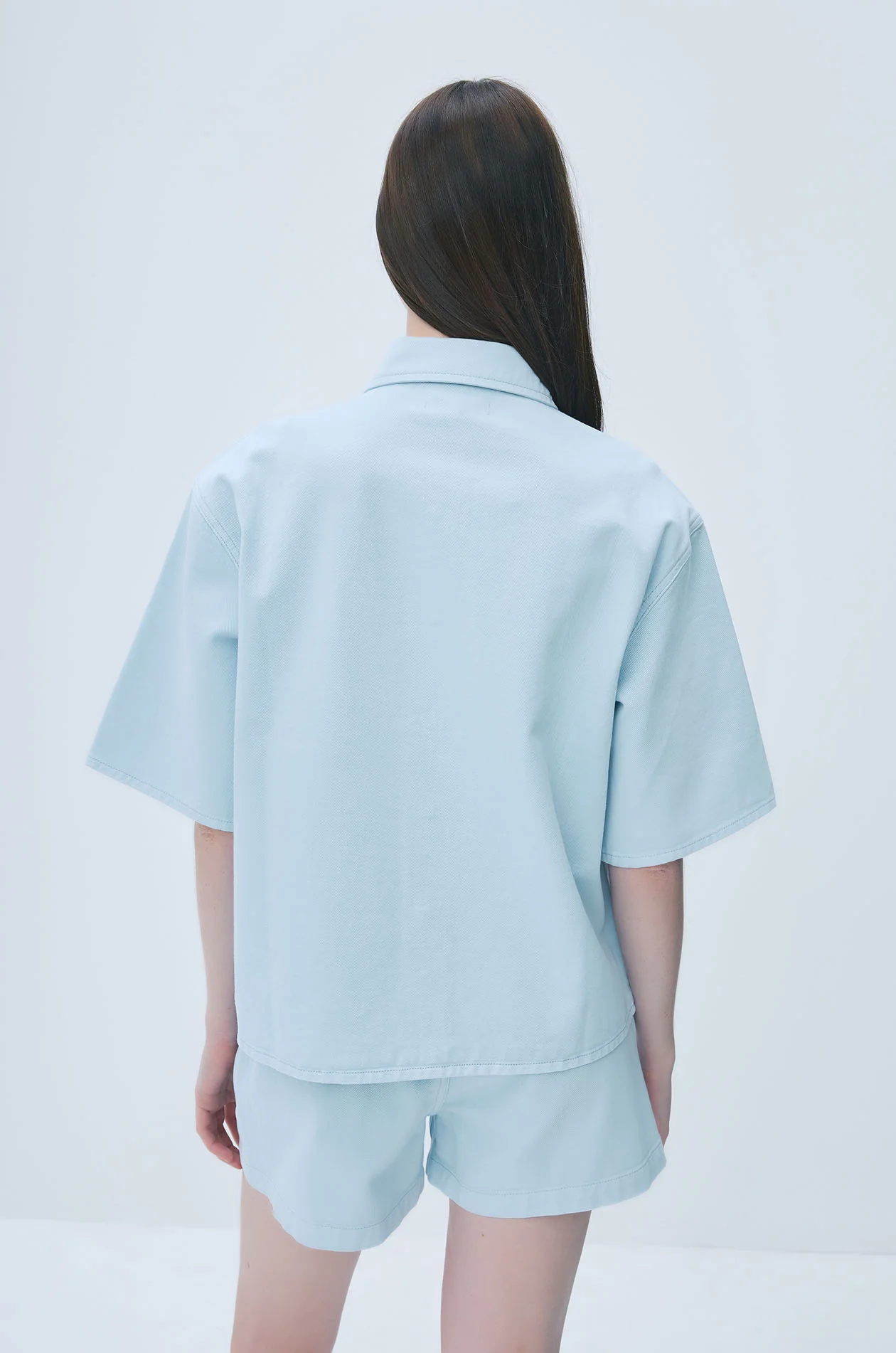 Oversized Cotton Drill Pocket Shirt - Image 4
