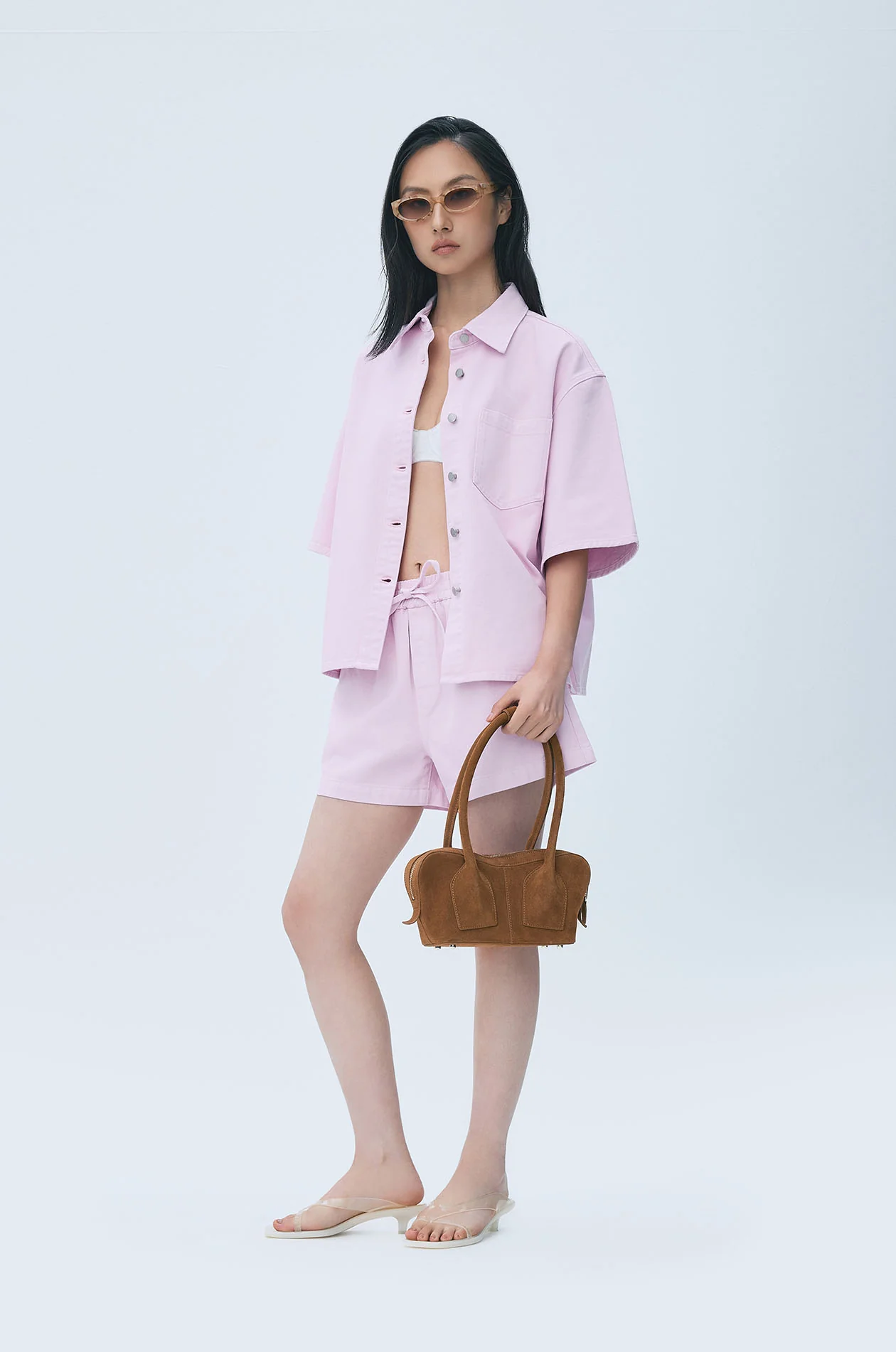 Oversized Cotton Drill Pocket Shirt - Image 5