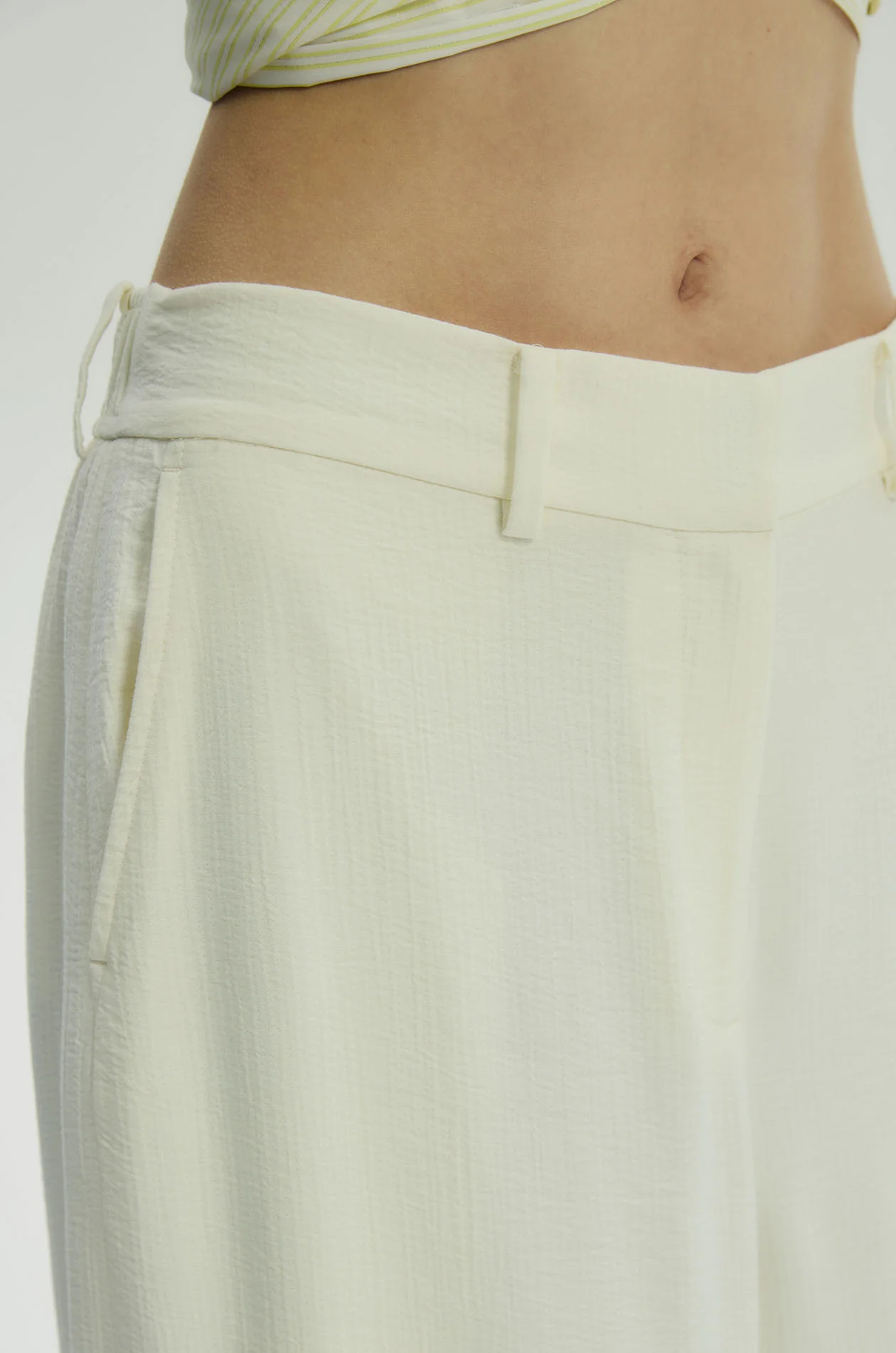 Crinkled Wide Leg Pants - Image 3