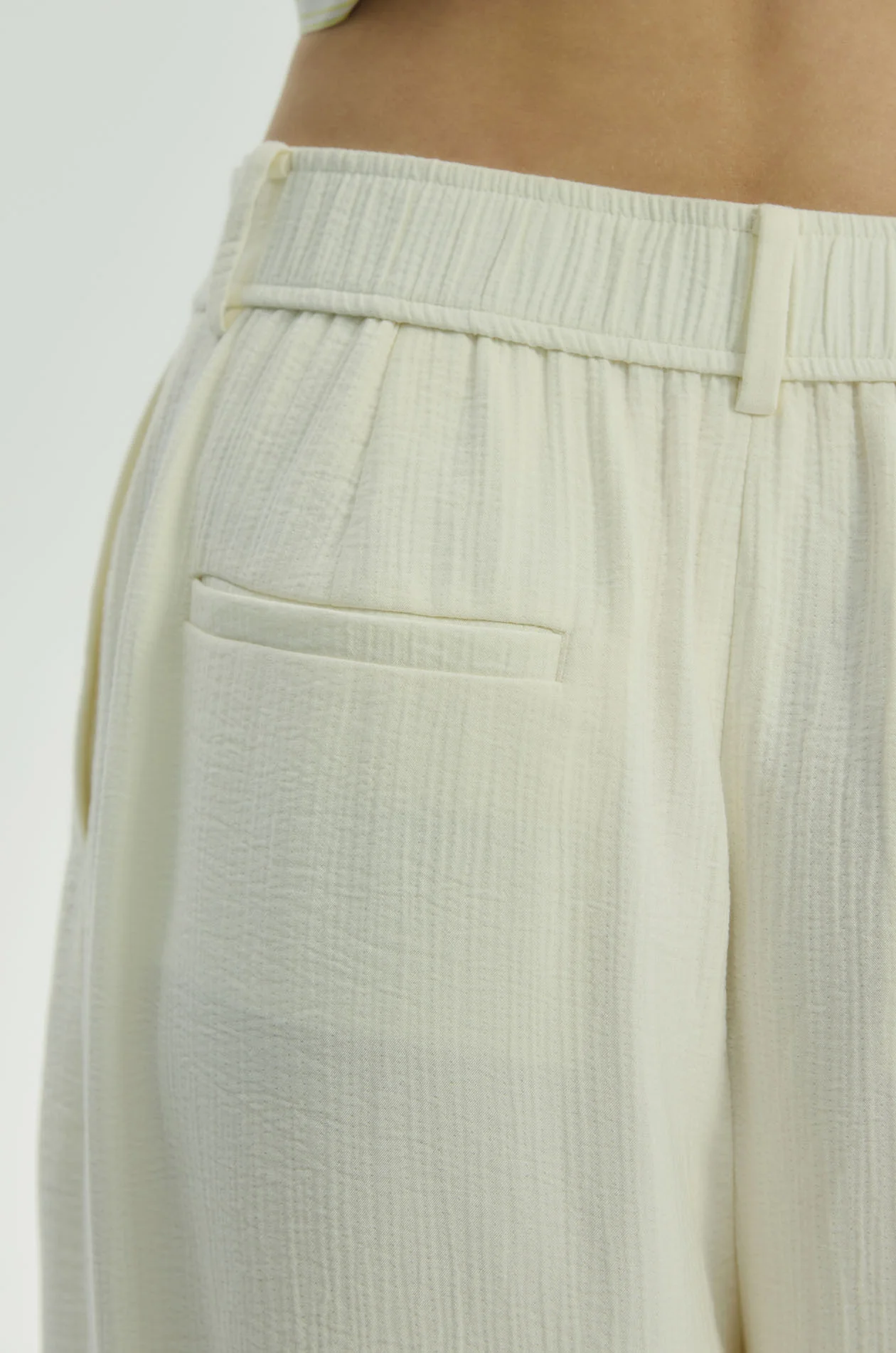 Crinkled Wide Leg Pants - Image 4