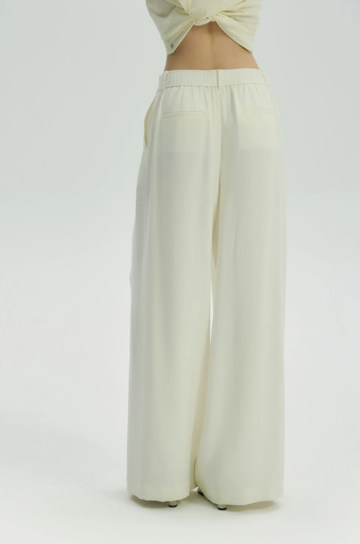 Crinkled Wide Leg Pants - Image 5