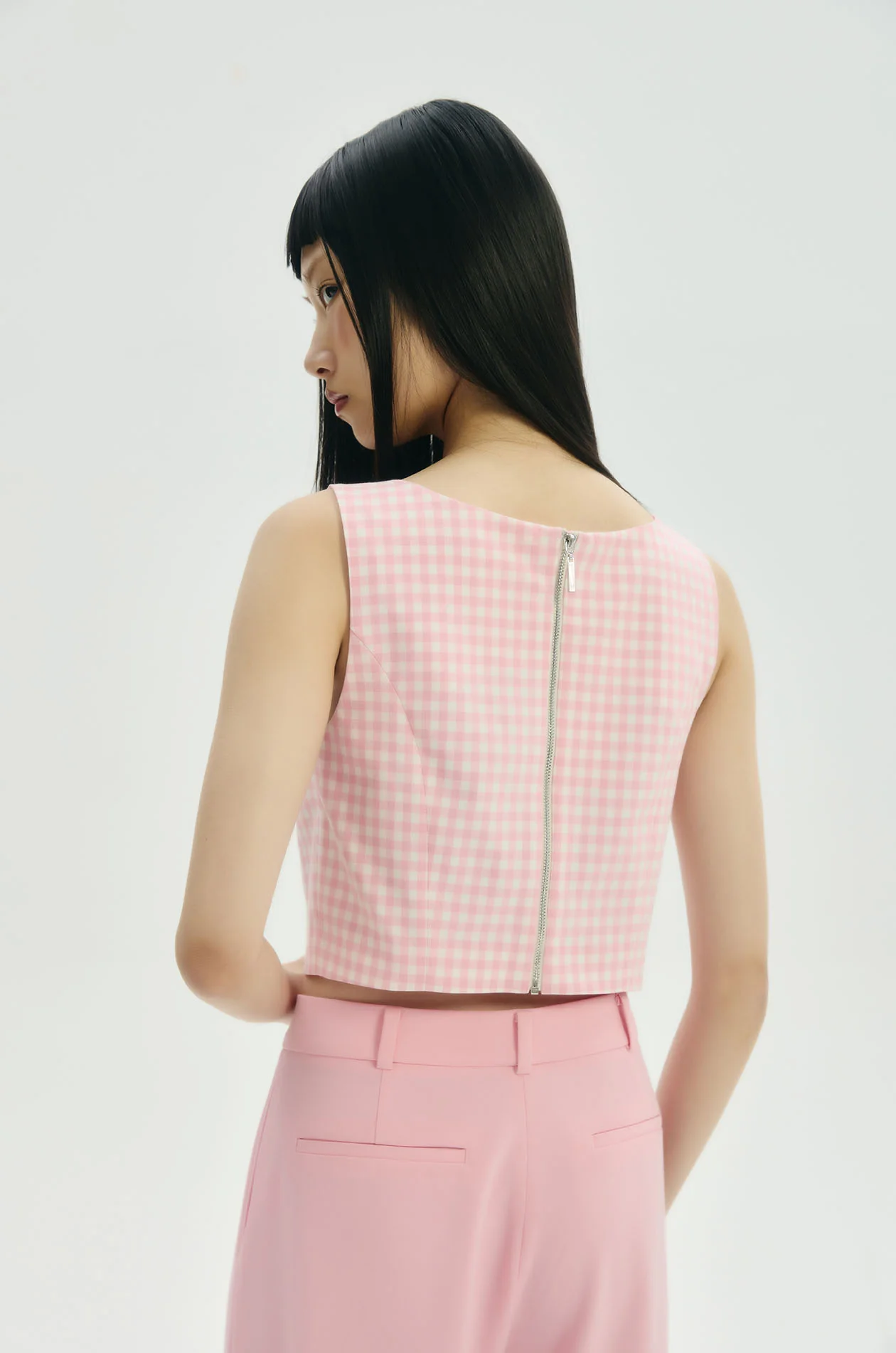 Gingham Crop Top - Image 5