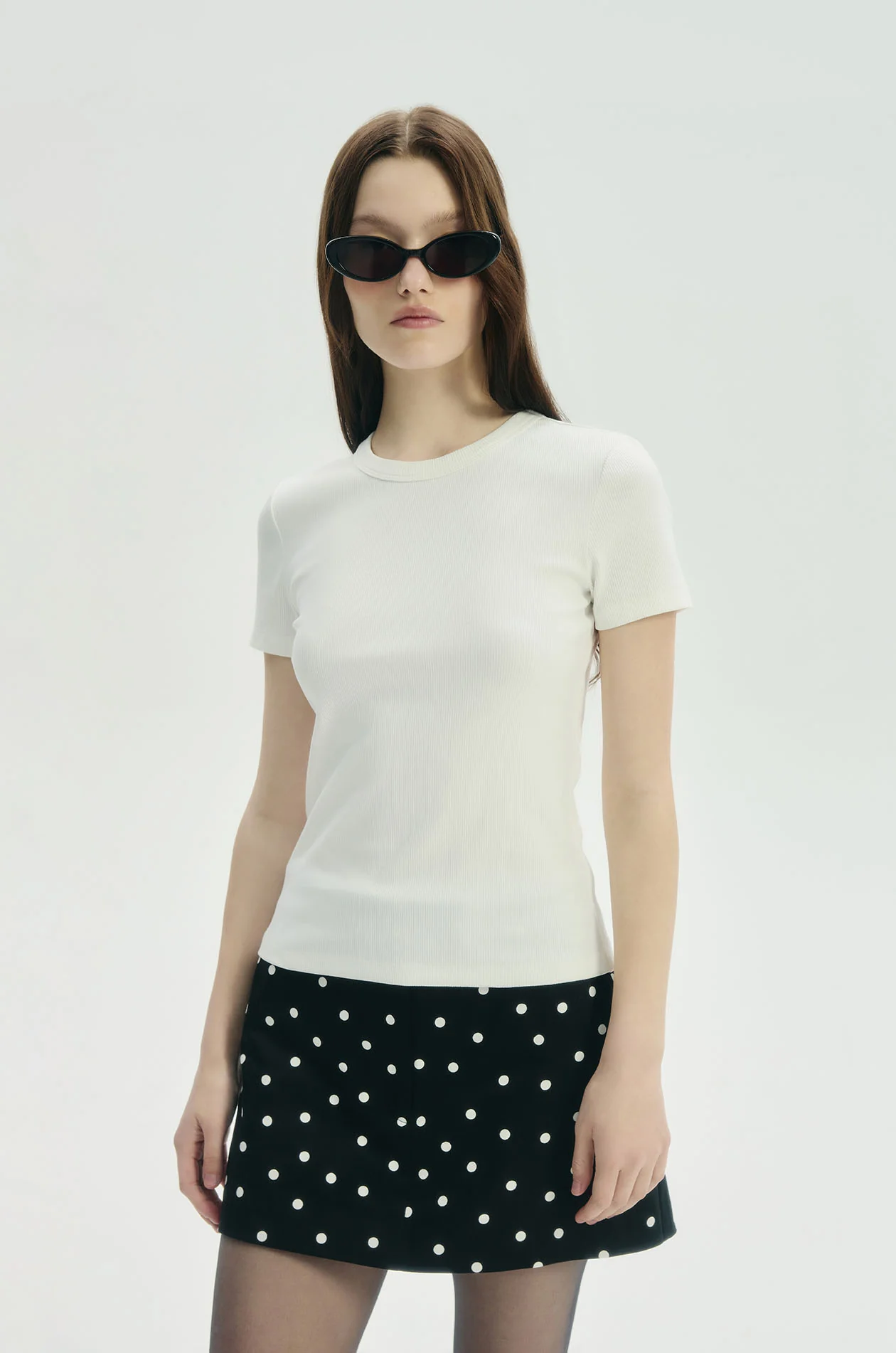 Fitted Ribbed T-Shirt - Image 2