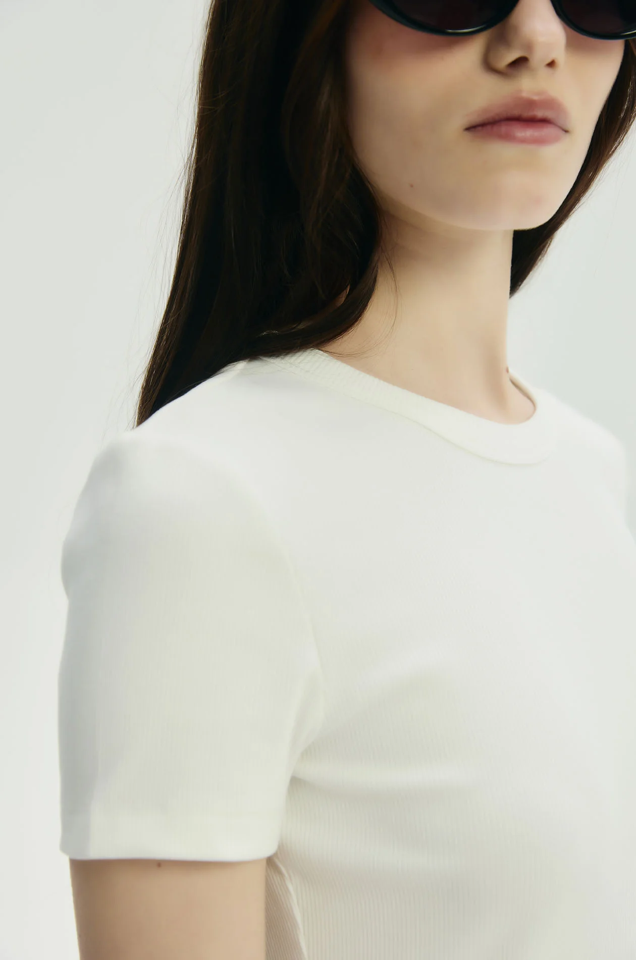 Fitted Ribbed T-Shirt - Image 3