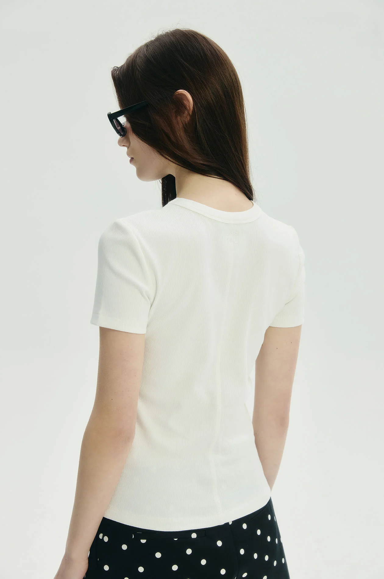 Fitted Ribbed T-Shirt - Image 5