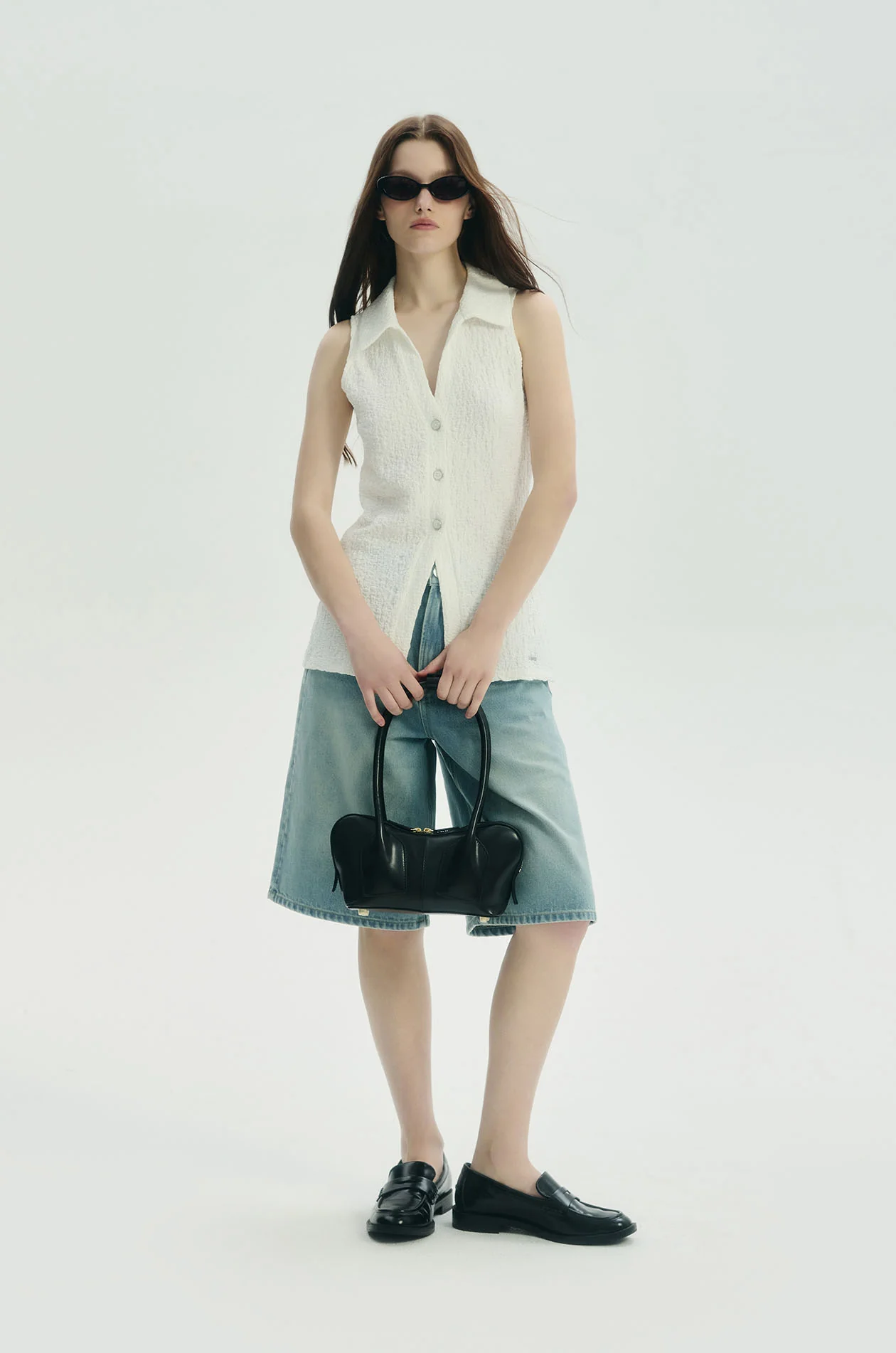 Textured Longline Top