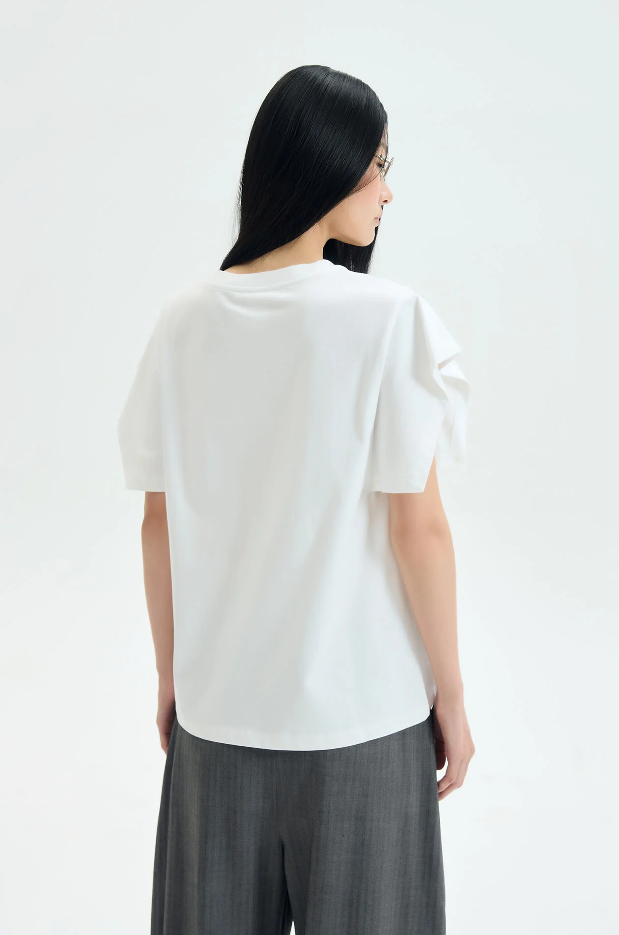 Slit-Sleeve Cotton Jersey T-Shirt - Image 10
