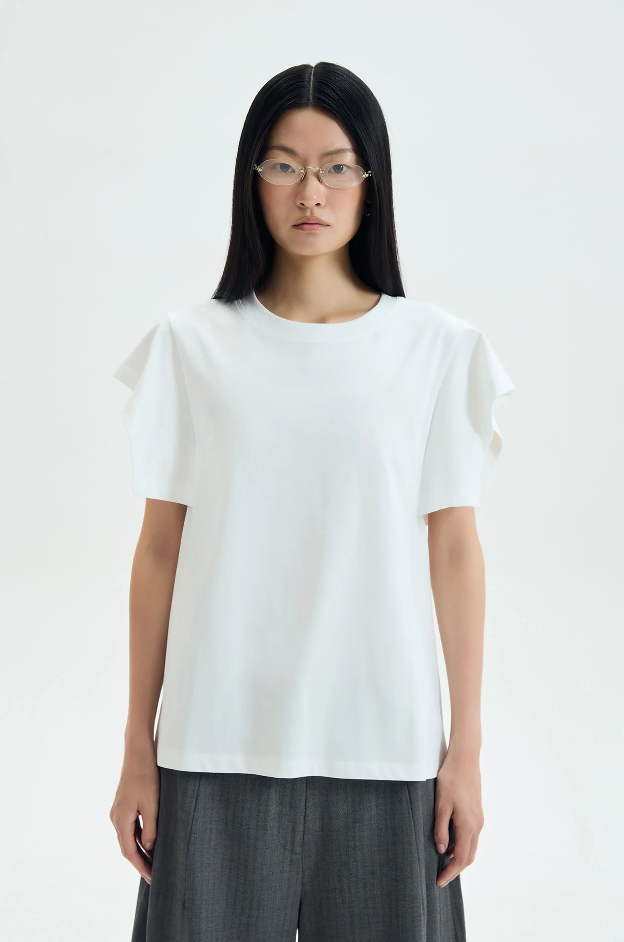 Slit-Sleeve Cotton Jersey T-Shirt - Image 7