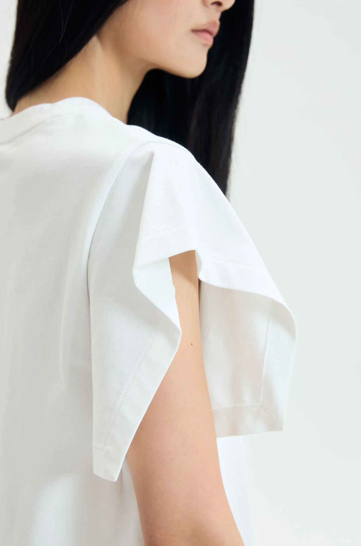 Slit-Sleeve Cotton Jersey T-Shirt - Image 9