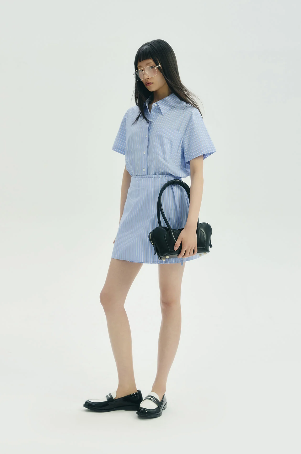 Striped Poplin Romper