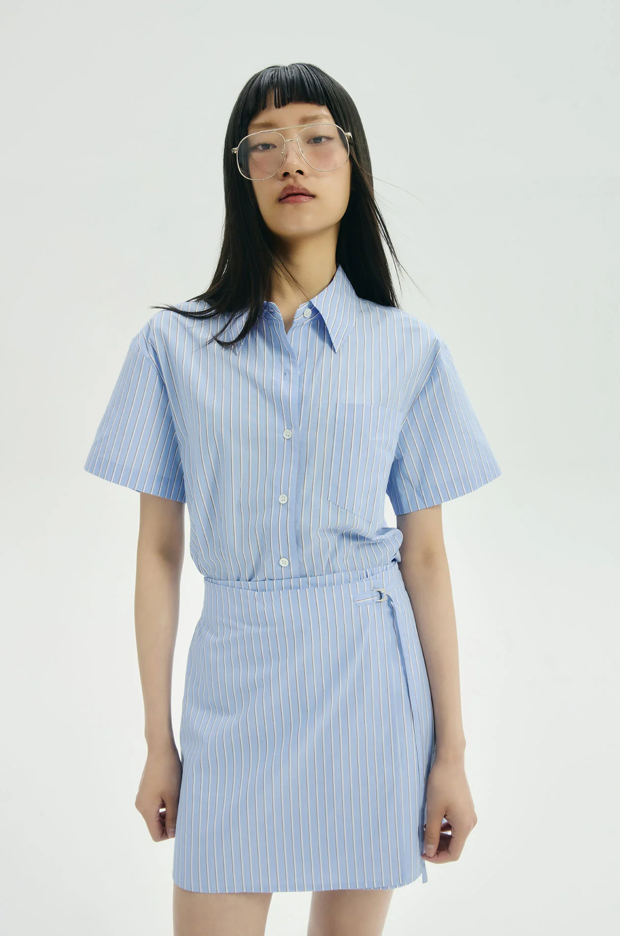 Striped Poplin Romper - Image 2