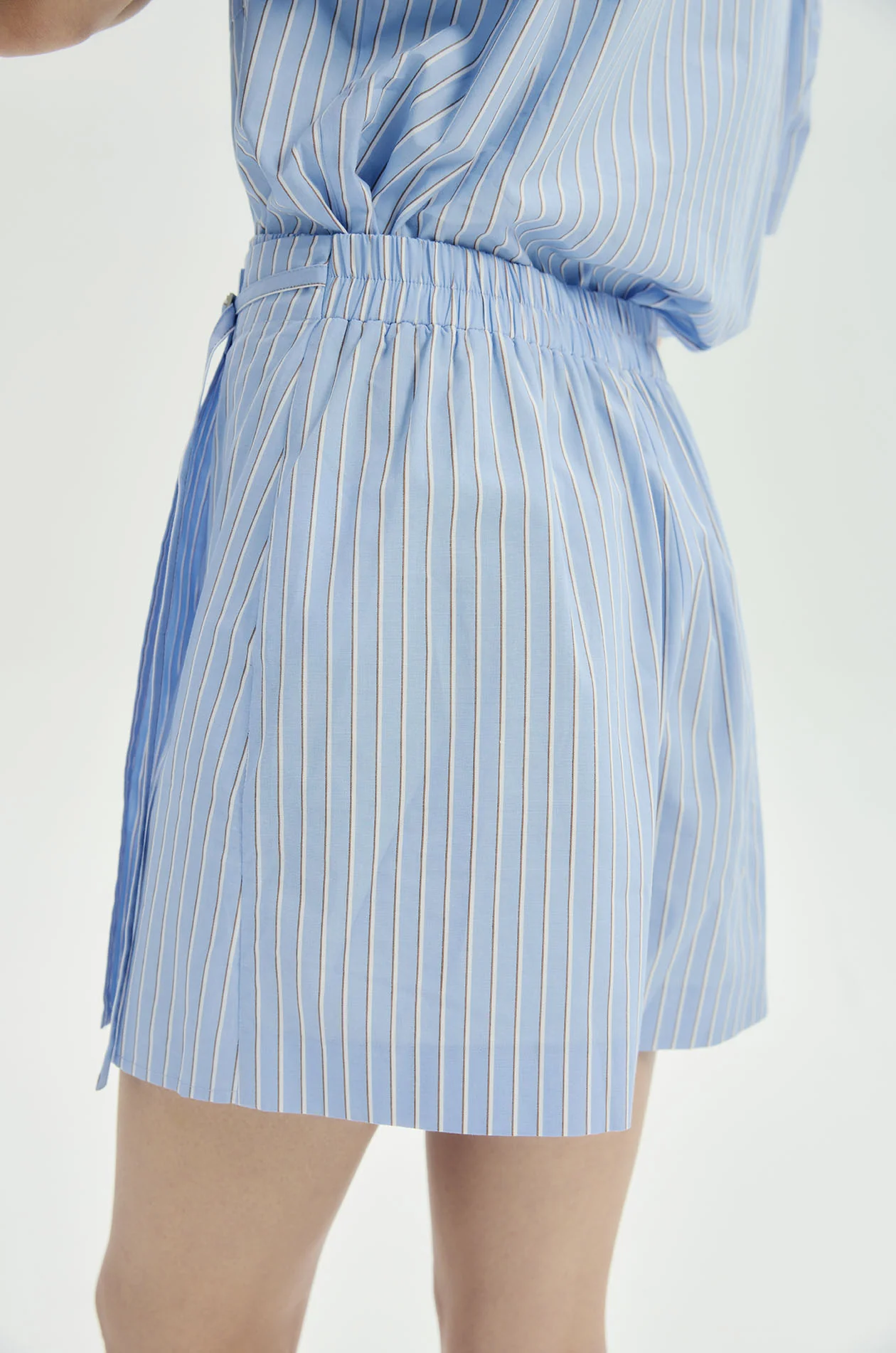 Striped Poplin Romper - Image 4