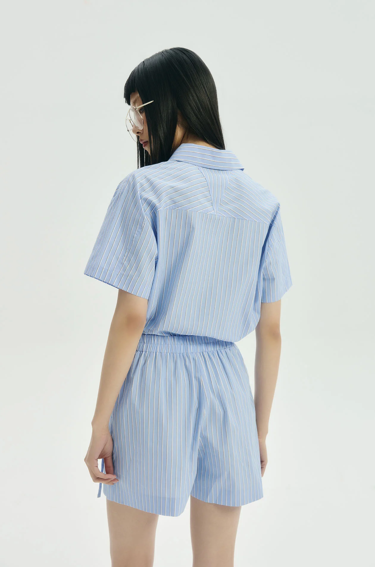 Striped Poplin Romper - Image 5