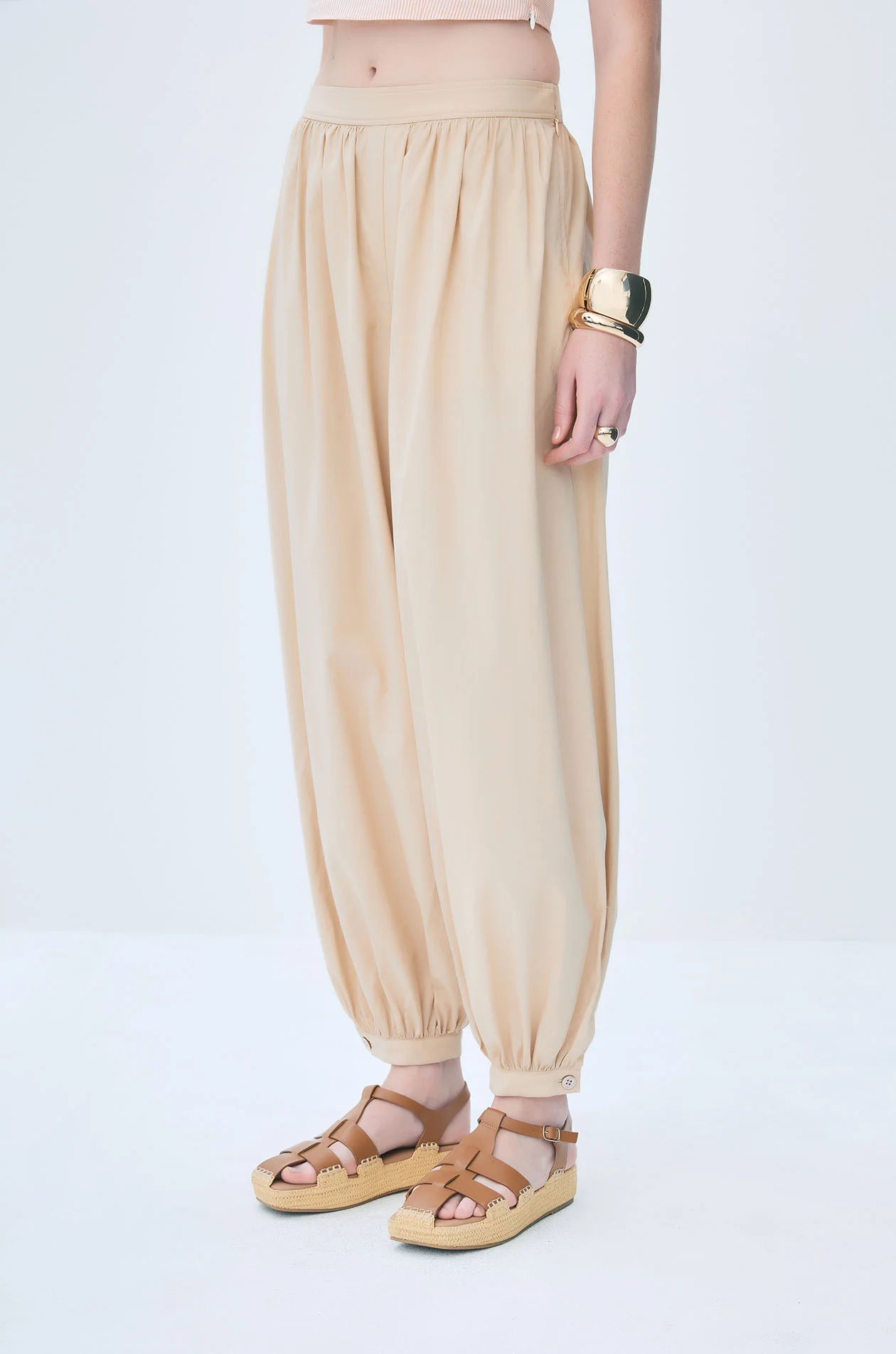 Balloon Pants with Rope Belt - Image 2