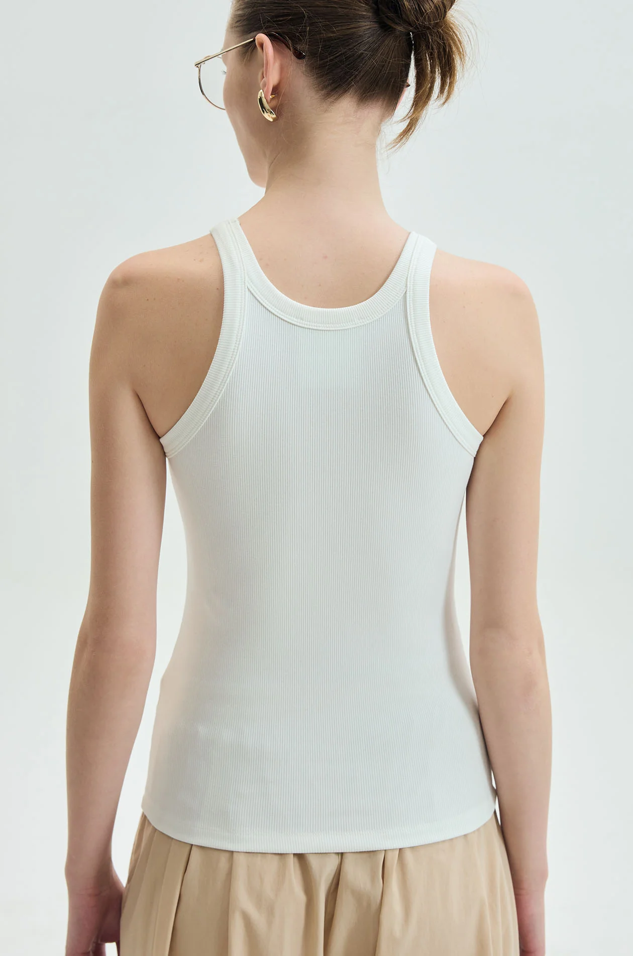 Rhinestone Ribbed Tank Top - Image 5