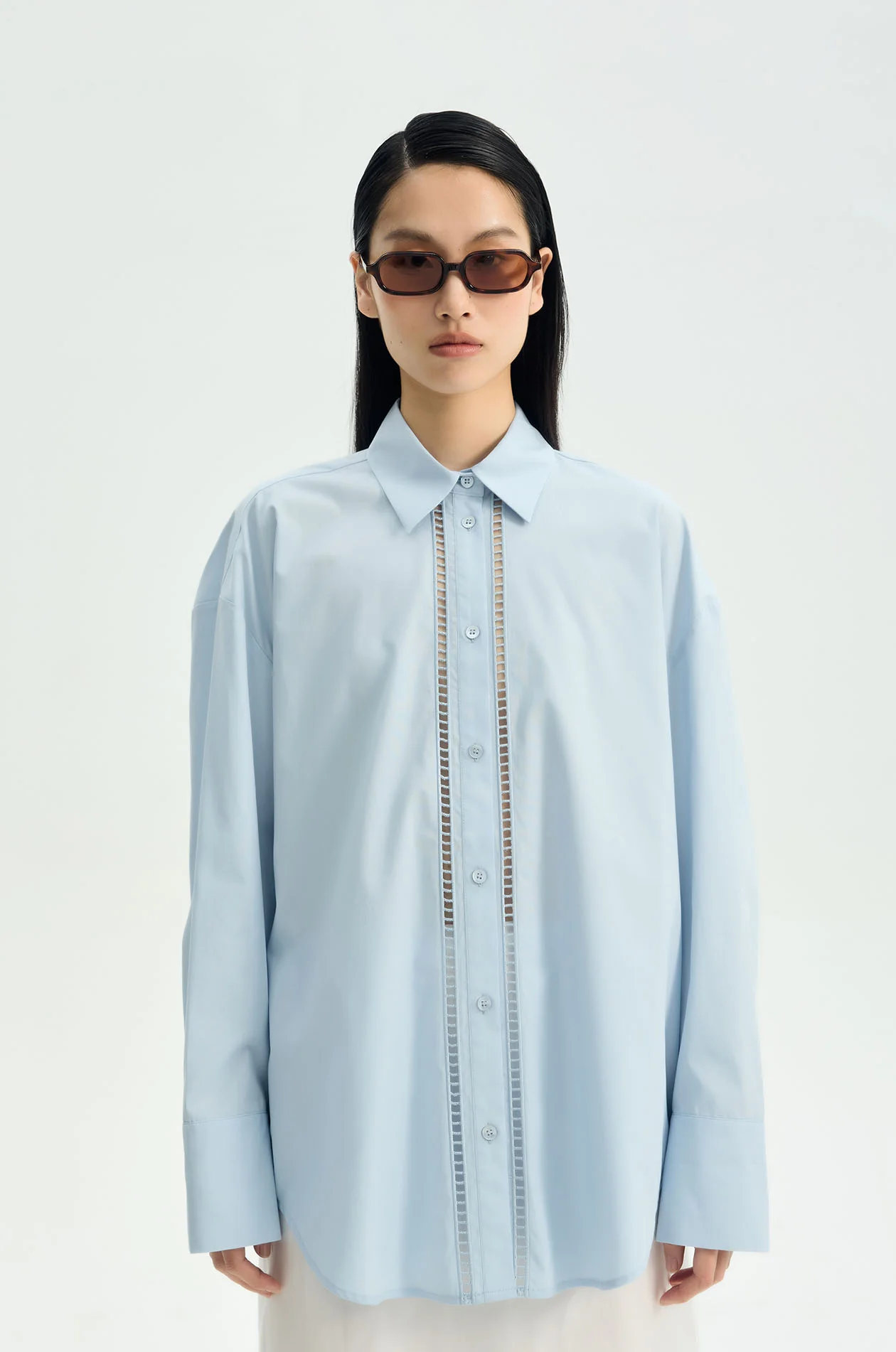 Palm Cutwork Long-Sleeved Shirt - Image 2