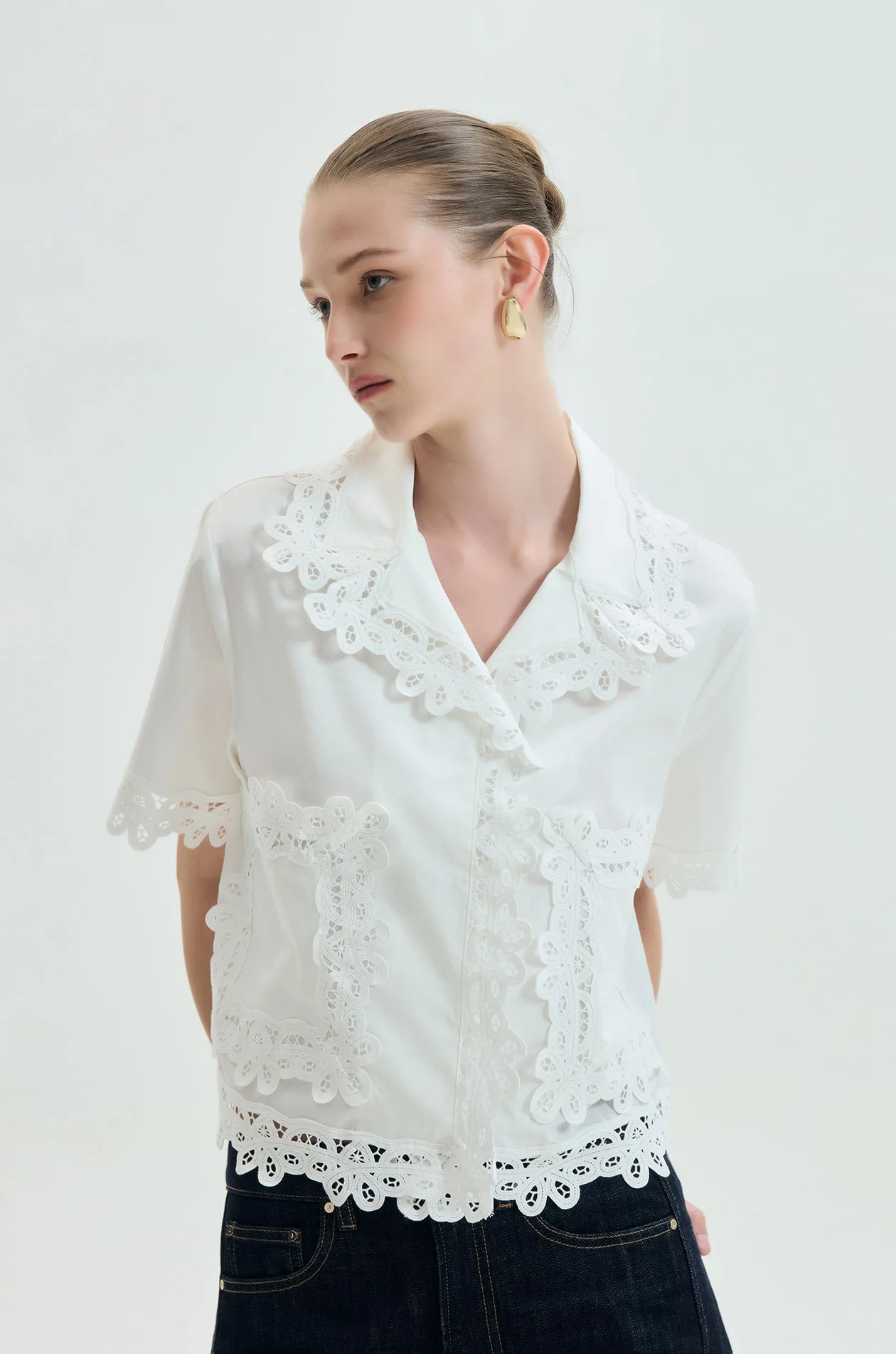 Reticella Lace Shirt - Image 2